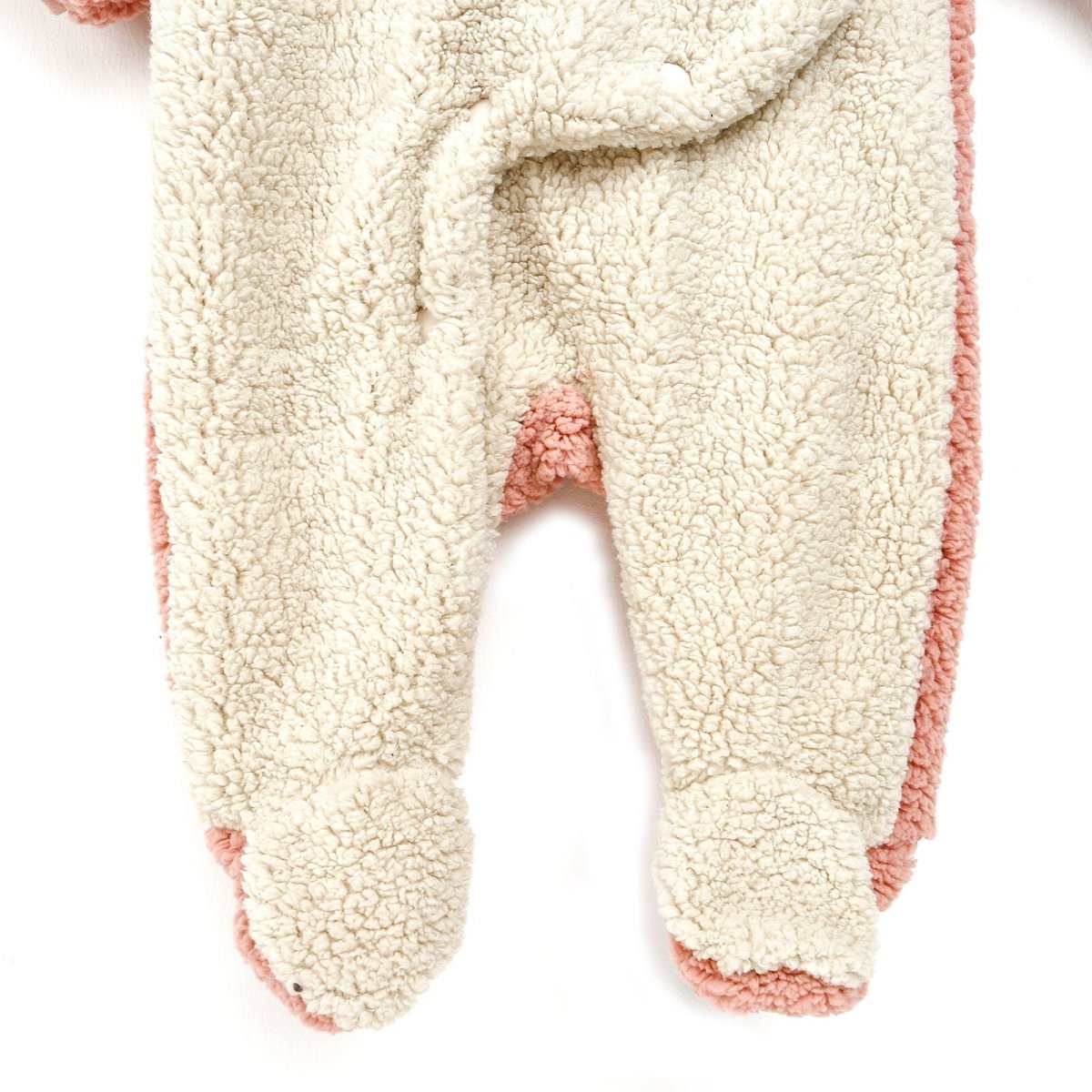 Midimod Newborn Deer Figure Welsoft Footed Jumpsuit - Light Rose - mezetto ebebek ebebek