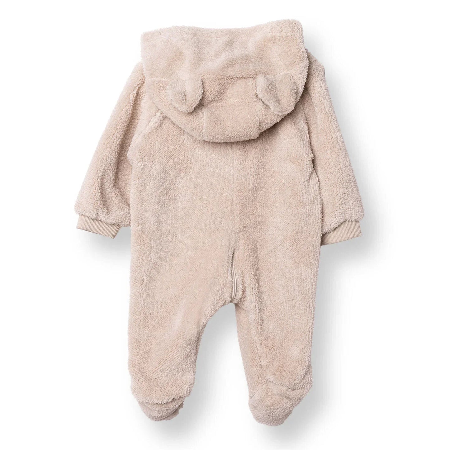 Midimod Newborn Welsoft Footed Jumpsuit - Ecru - mezetto ebebek ebebek