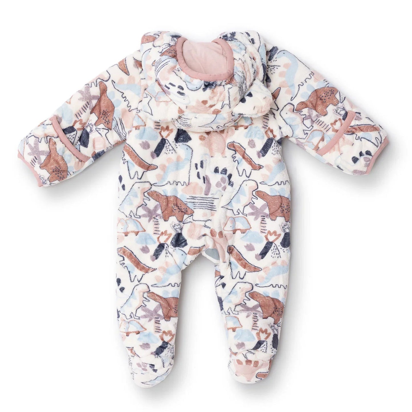 Midimod Newborn Welsoft Footed Jumpsuit - Ecru - mezetto ebebek ebebek