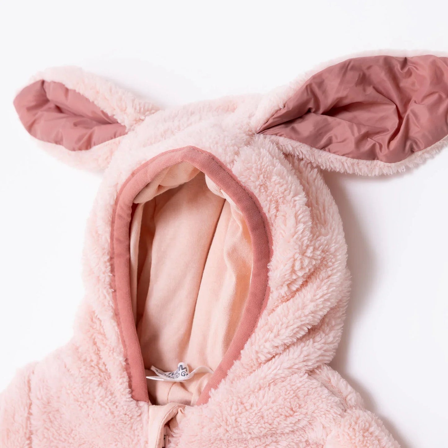 Midimod Newborn Welsoft Footed Jumpsuit - Pink - mezetto ebebek ebebek