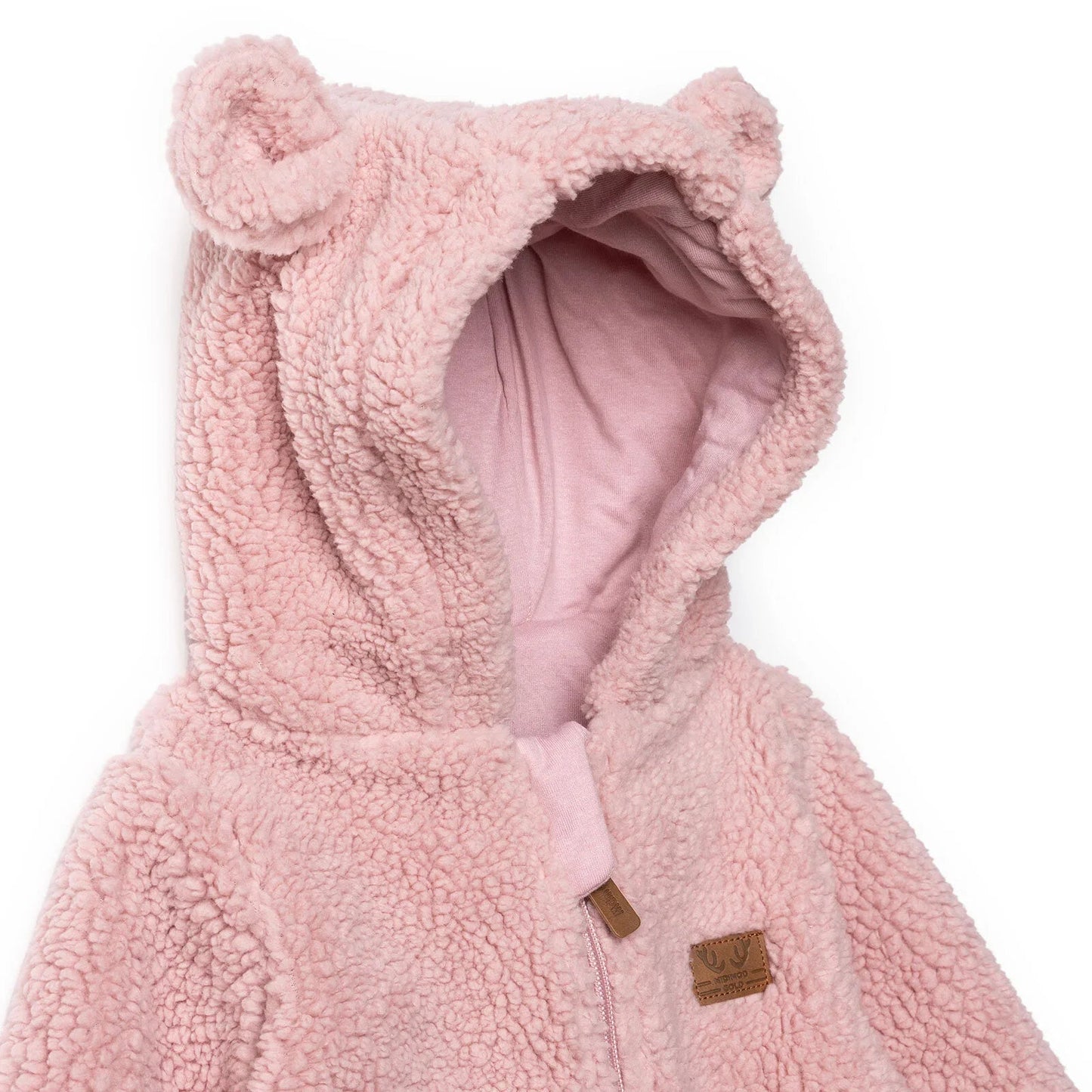 Midimod Newborn Welsoft Footed Jumpsuit - Pink - mezetto ebebek ebebek
