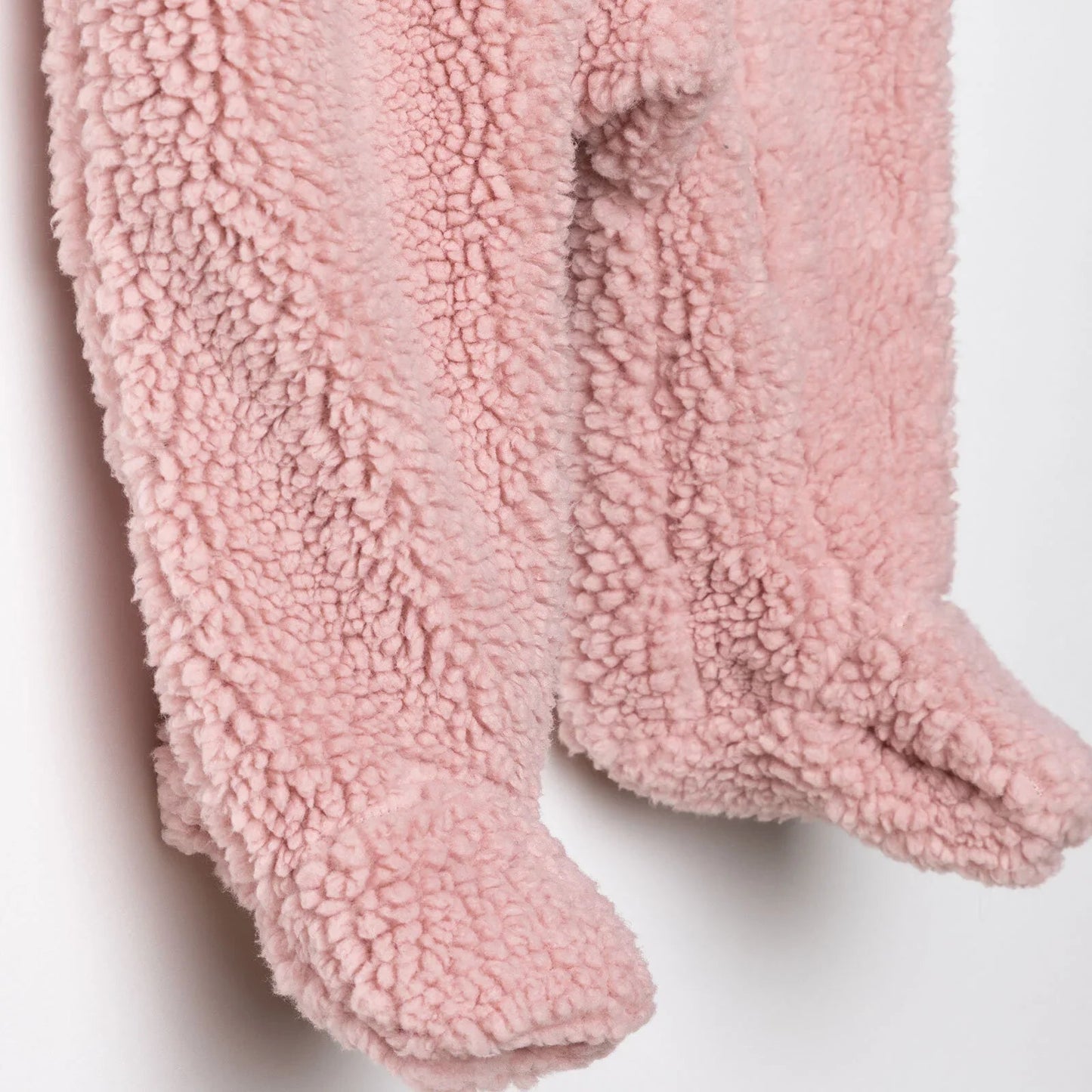 Midimod Newborn Welsoft Footed Jumpsuit - Pink - mezetto ebebek ebebek