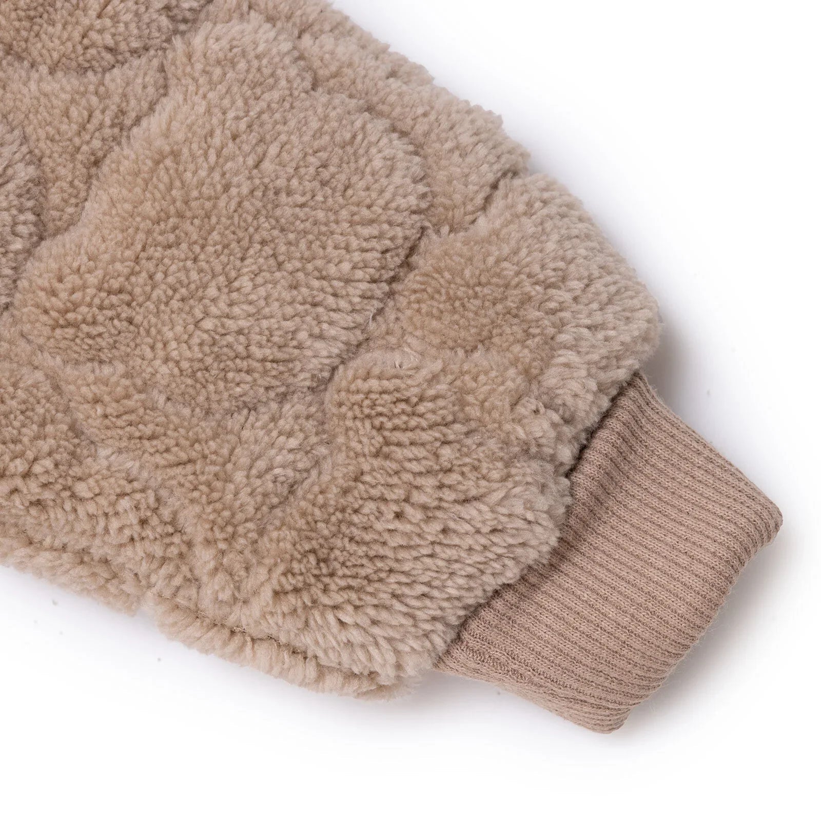 Midimod Newborn Welsoft Footless Jumpsuit - Beige - mezetto ebebek ebebek