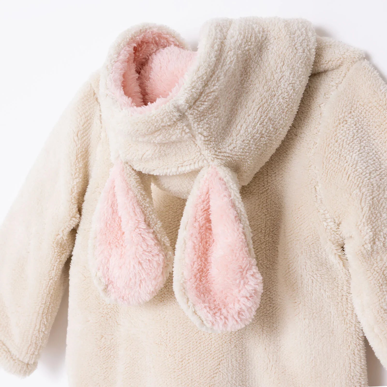 Midimod Newborn Welsoft Footless Jumpsuit - Ecru - mezetto ebebek ebebek