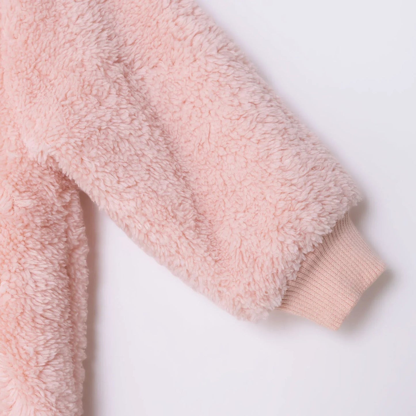 Midimod Newborn Welsoft Footless Jumpsuit - Pink - mezetto ebebek ebebek
