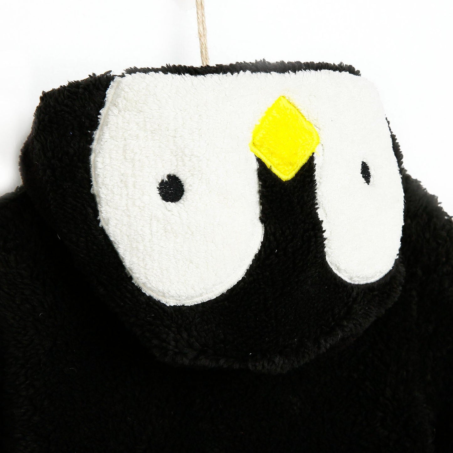 Midimod Newborn Welsoft Penguin Footed Jumpsuit - Black - mezetto ebebek ebebek