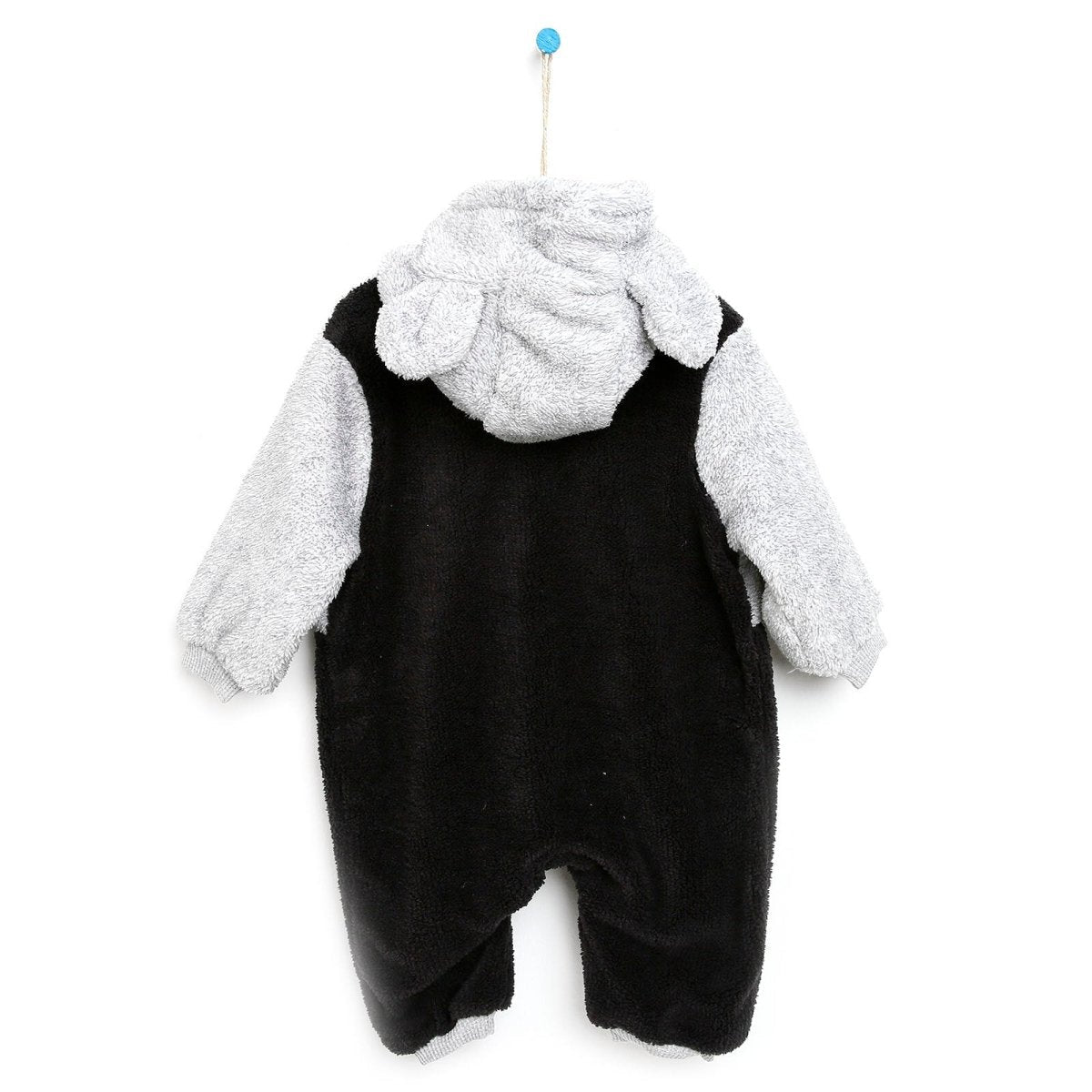 Midimod Welsoft Jumpsuit - Grey - mezetto ebebek ebebek