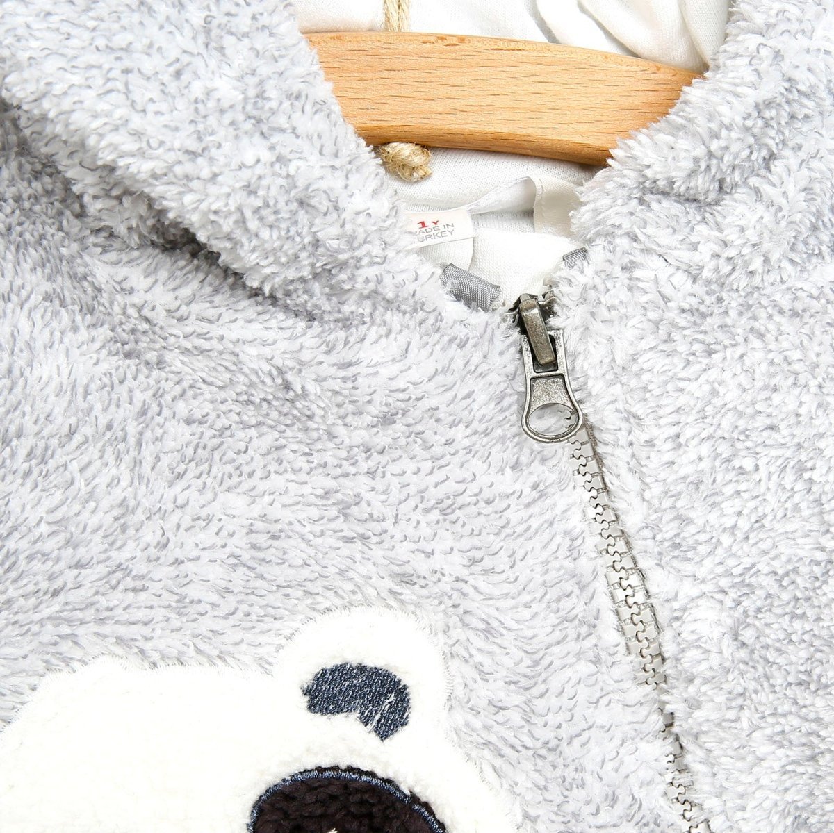 Midimod Welsoft Jumpsuit - Grey - mezetto ebebek ebebek