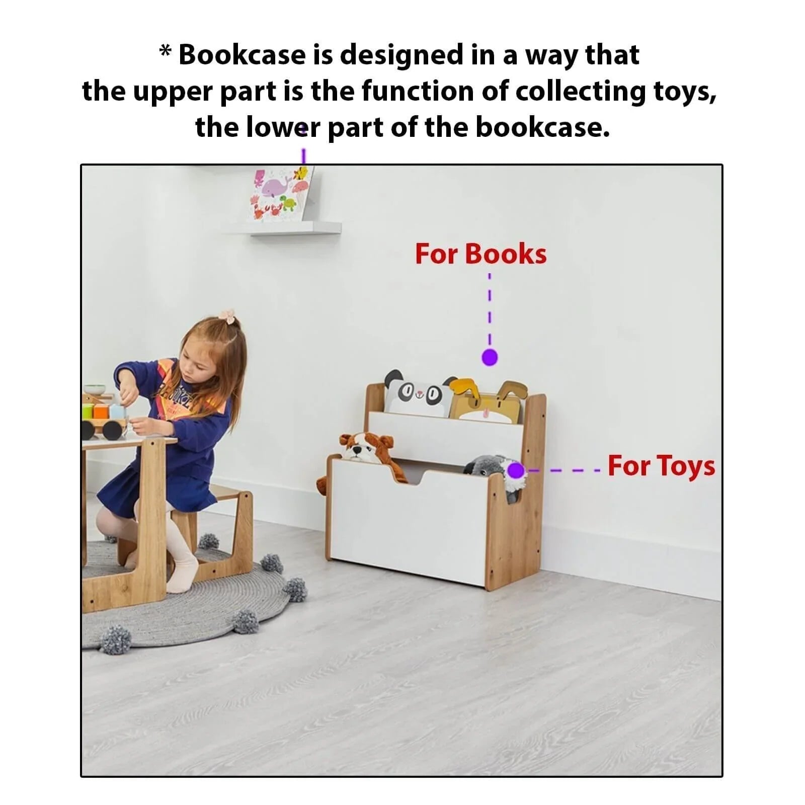 Minera Crane Bookcase - mezetto ebebek ebebek