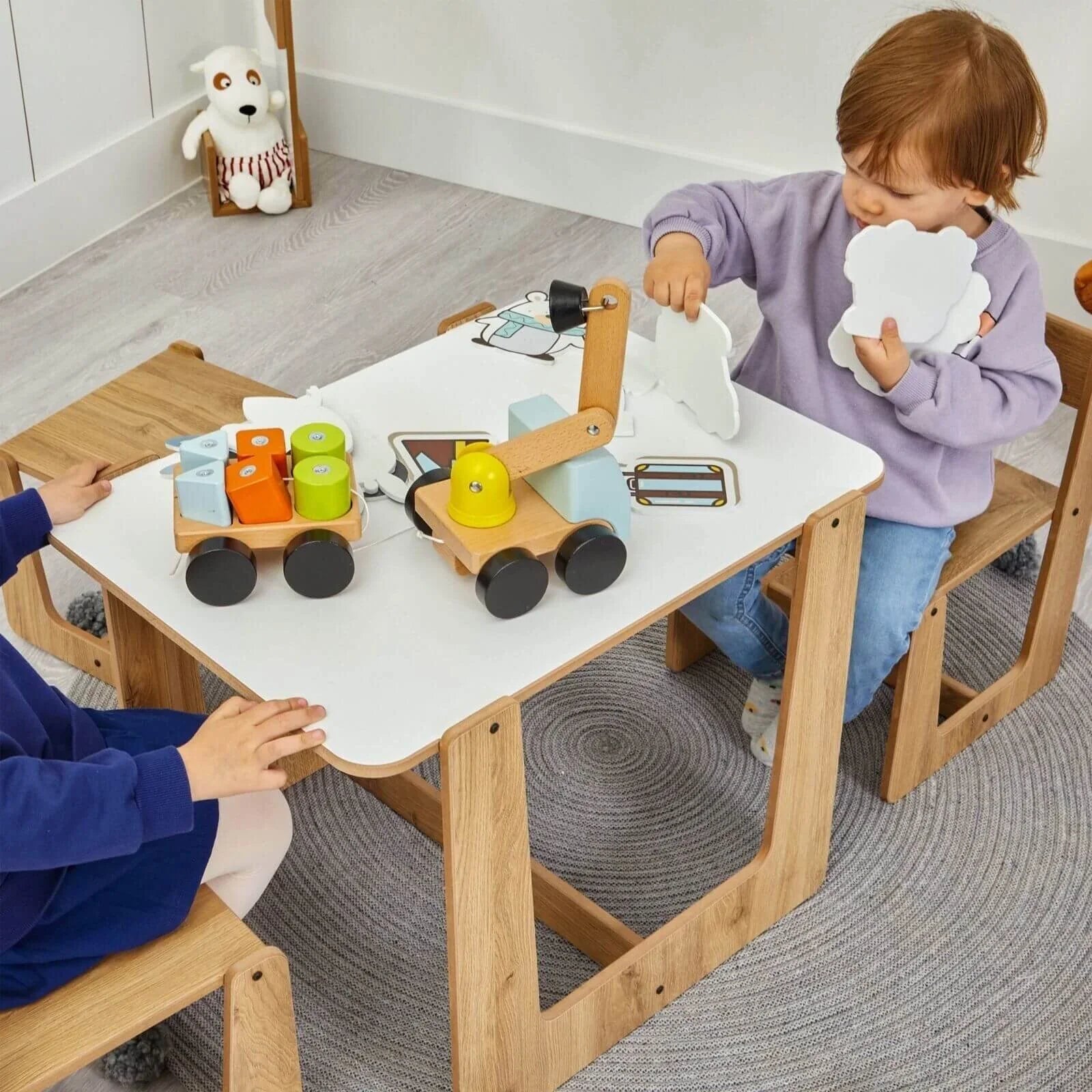 Minera Crane Table and Chair Set - mezetto ebebek ebebek
