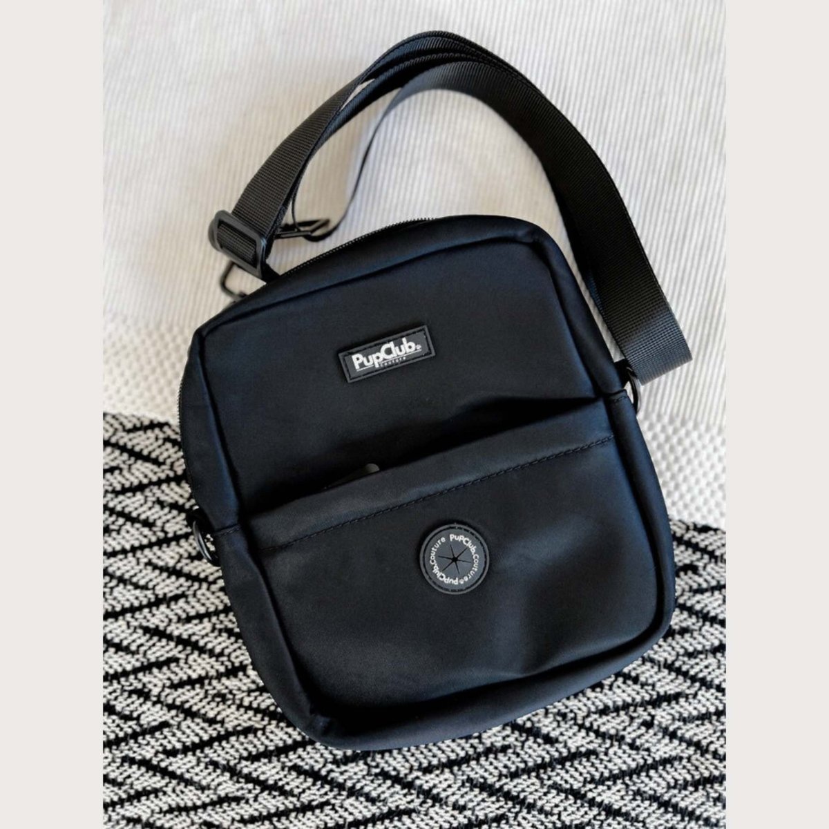 Mini Dog Walking Bag - Black - mezetto PupClub Couture PupClub Couture