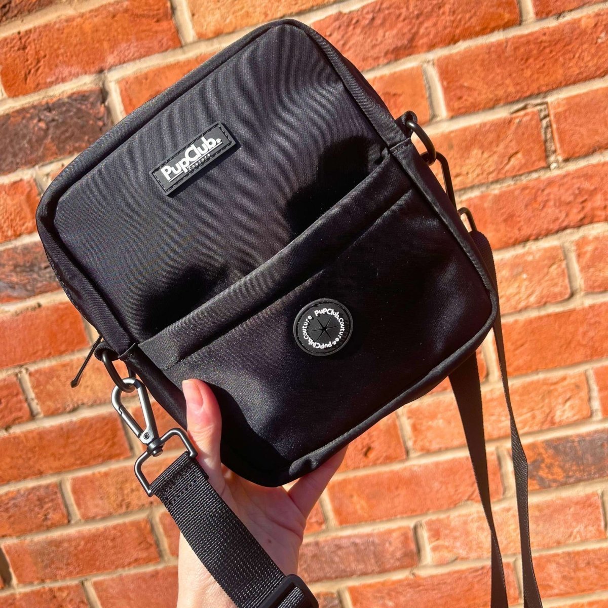 Mini Dog Walking Bag - Black - mezetto PupClub Couture PupClub Couture
