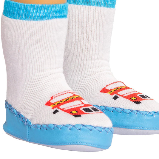 Minissa Baby Boy Pack of 3 Socks - Ecru - mezetto ebebek ebebek