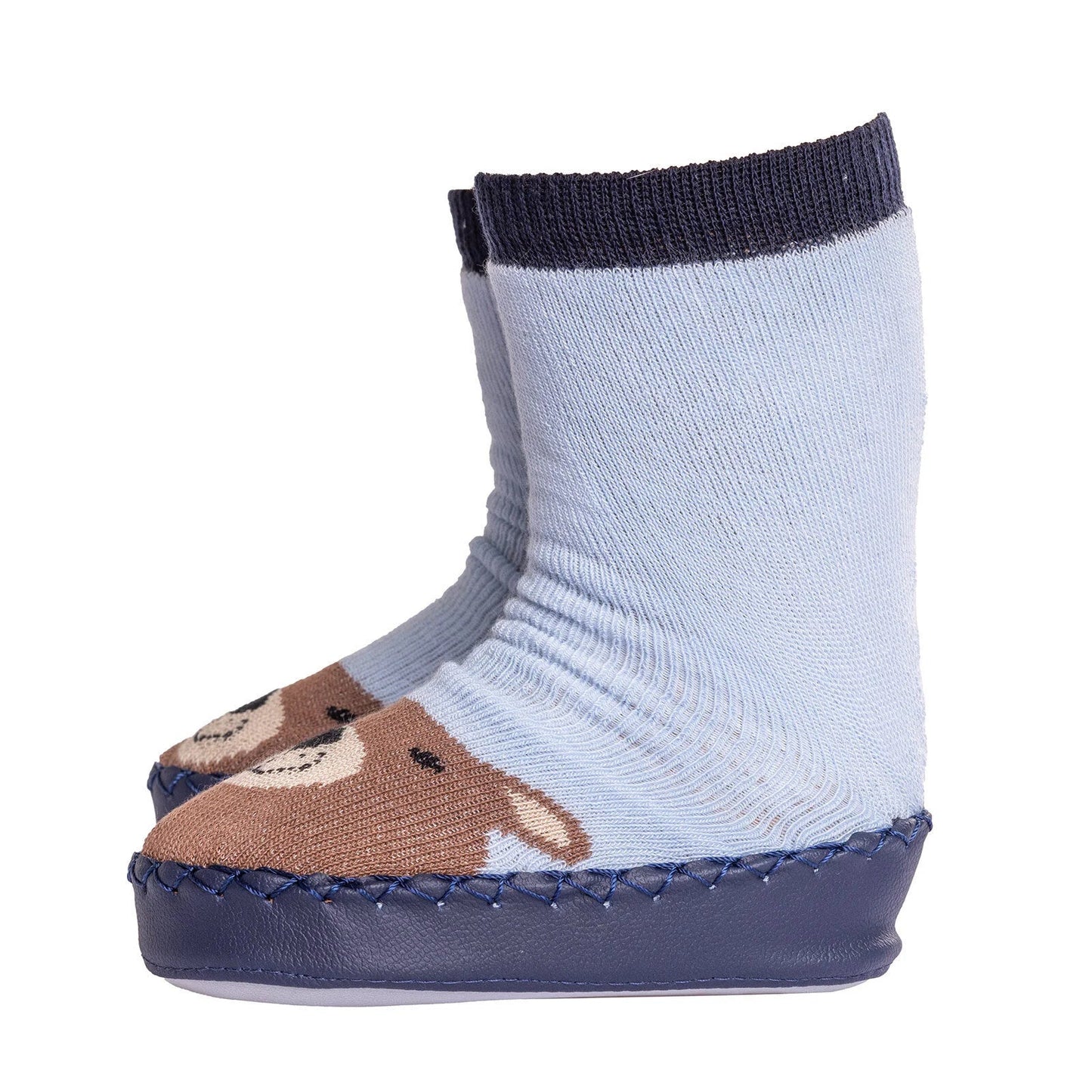 Minissa Baby Boy Pack of 3 Socks - Light Blue - mezetto ebebek ebebek