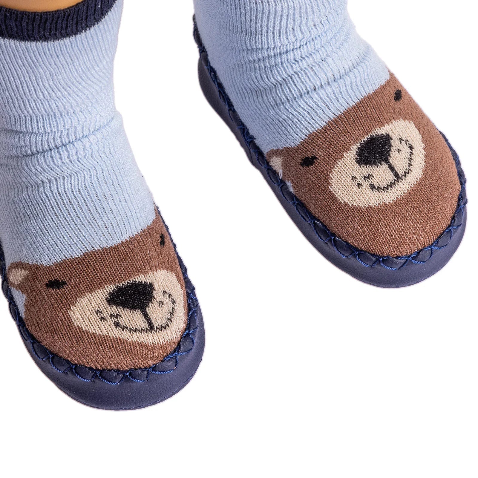 Minissa Baby Boy Pack of 3 Socks - Light Blue - mezetto ebebek ebebek