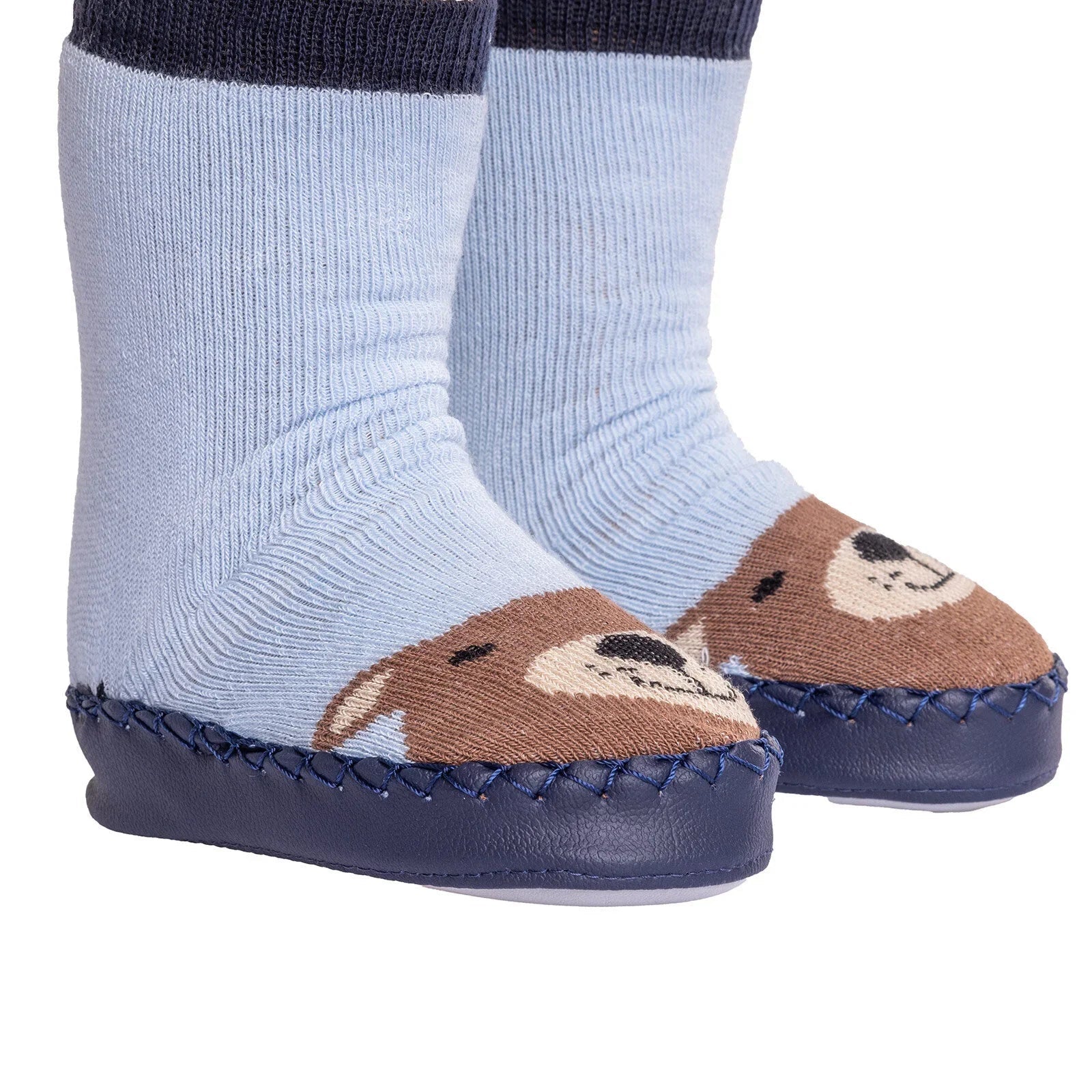 Minissa Baby Boy Pack of 3 Socks - Light Blue - mezetto ebebek ebebek