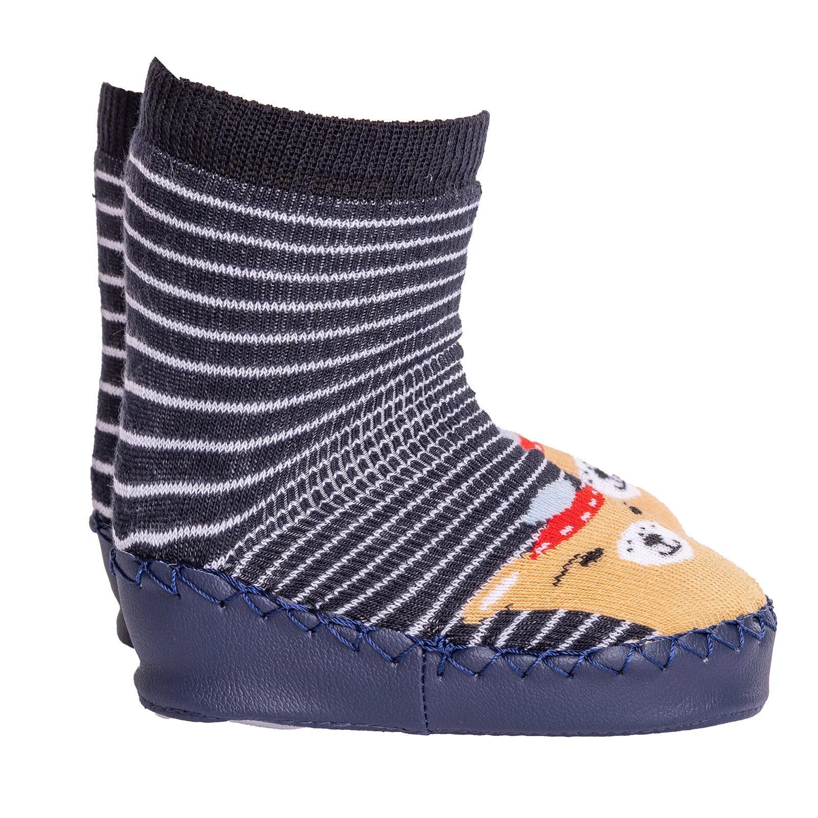 Minissa Baby Boy Pack of 3 Socks - Light Brown - mezetto ebebek ebebek