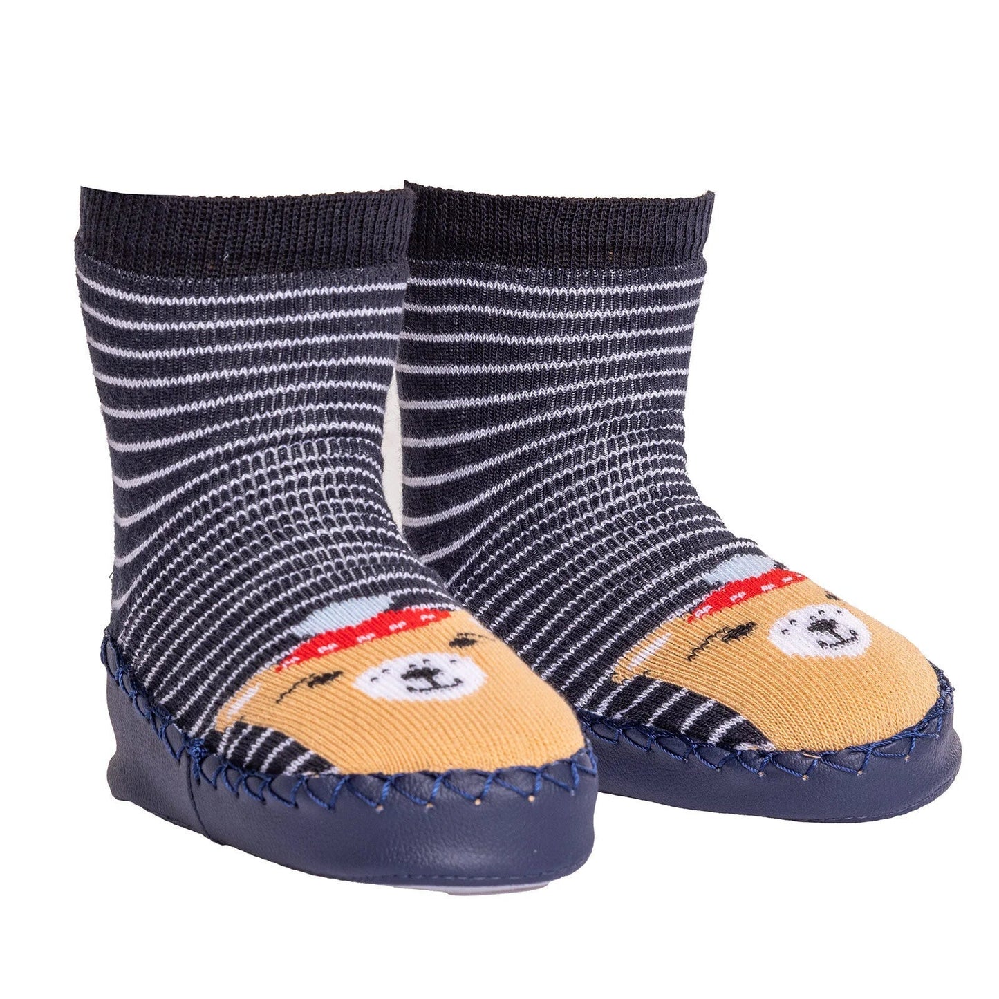 Minissa Baby Boy Pack of 3 Socks - Light Brown - mezetto ebebek ebebek