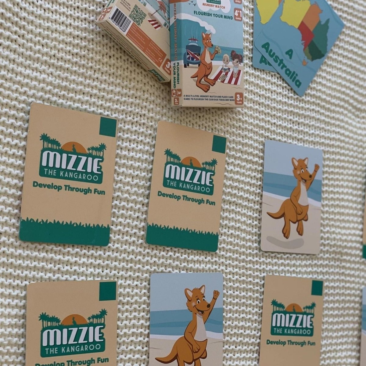 Mizzie the Kangaroo Mizzie Memory Match Cards - mezetto ebebek ebebek