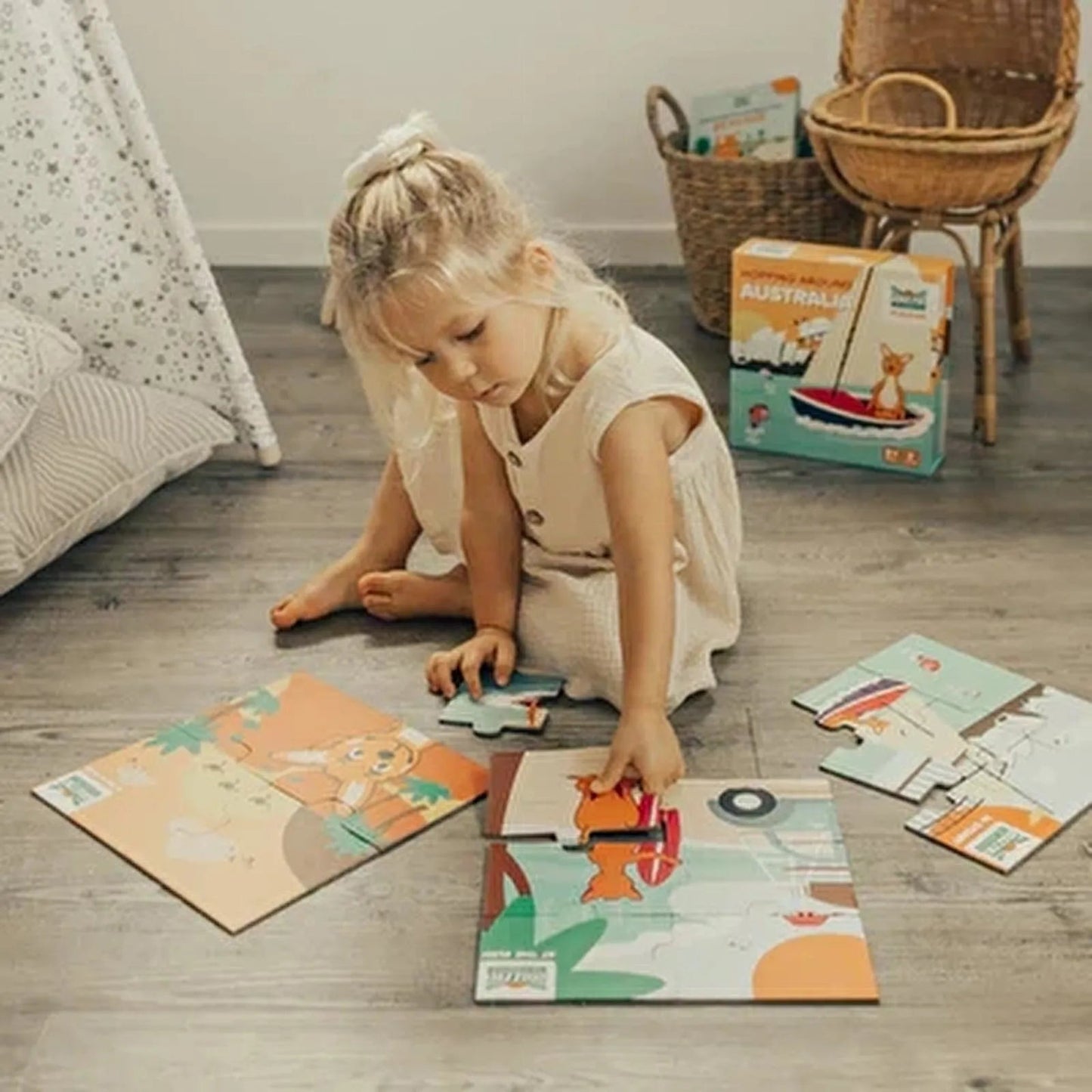 Mizzie the Kangaroo Mizzie Puzzle - mezetto ebebek ebebek