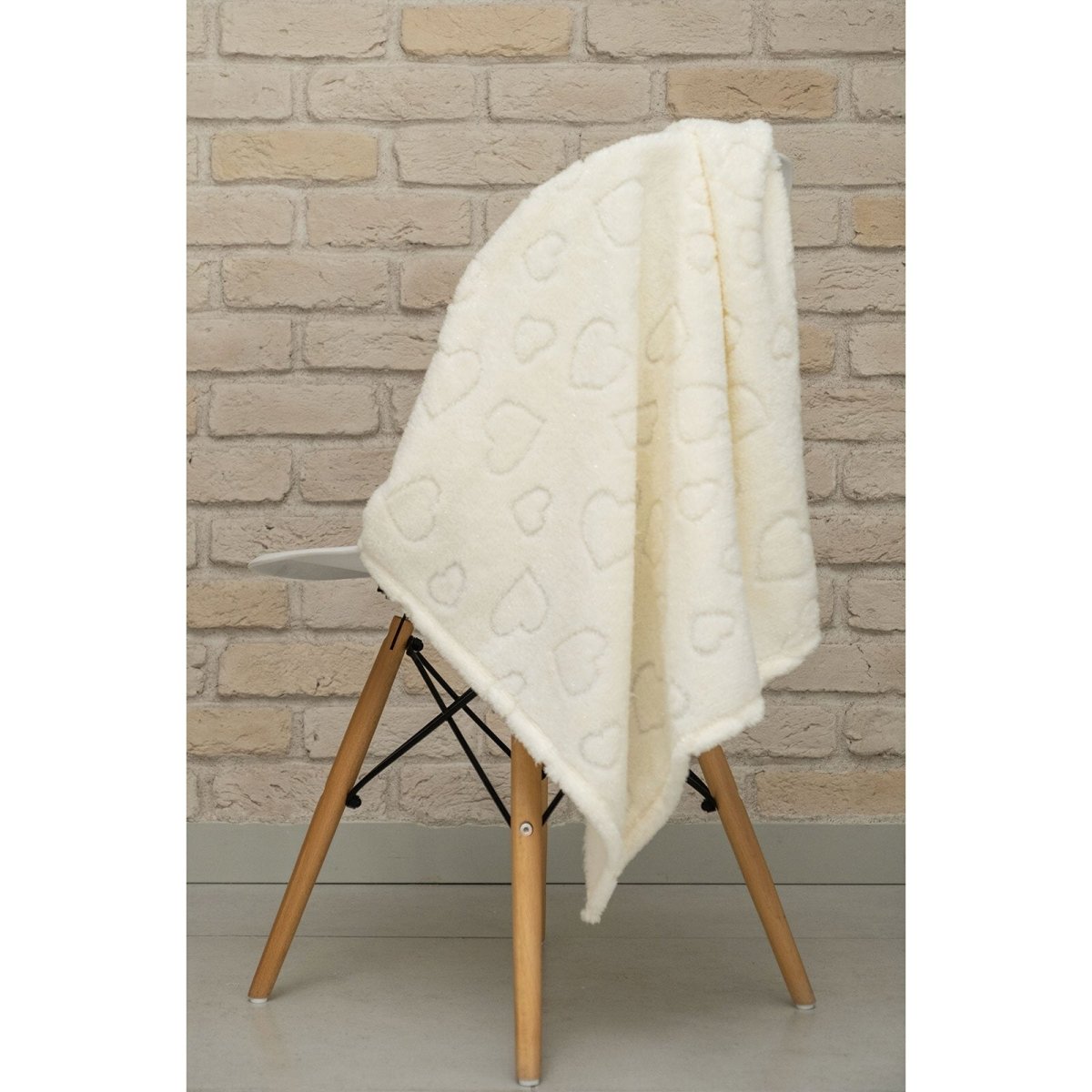 Mollia Baby Blanket 80x100cm - Ecru - mezetto ebebek ebebek