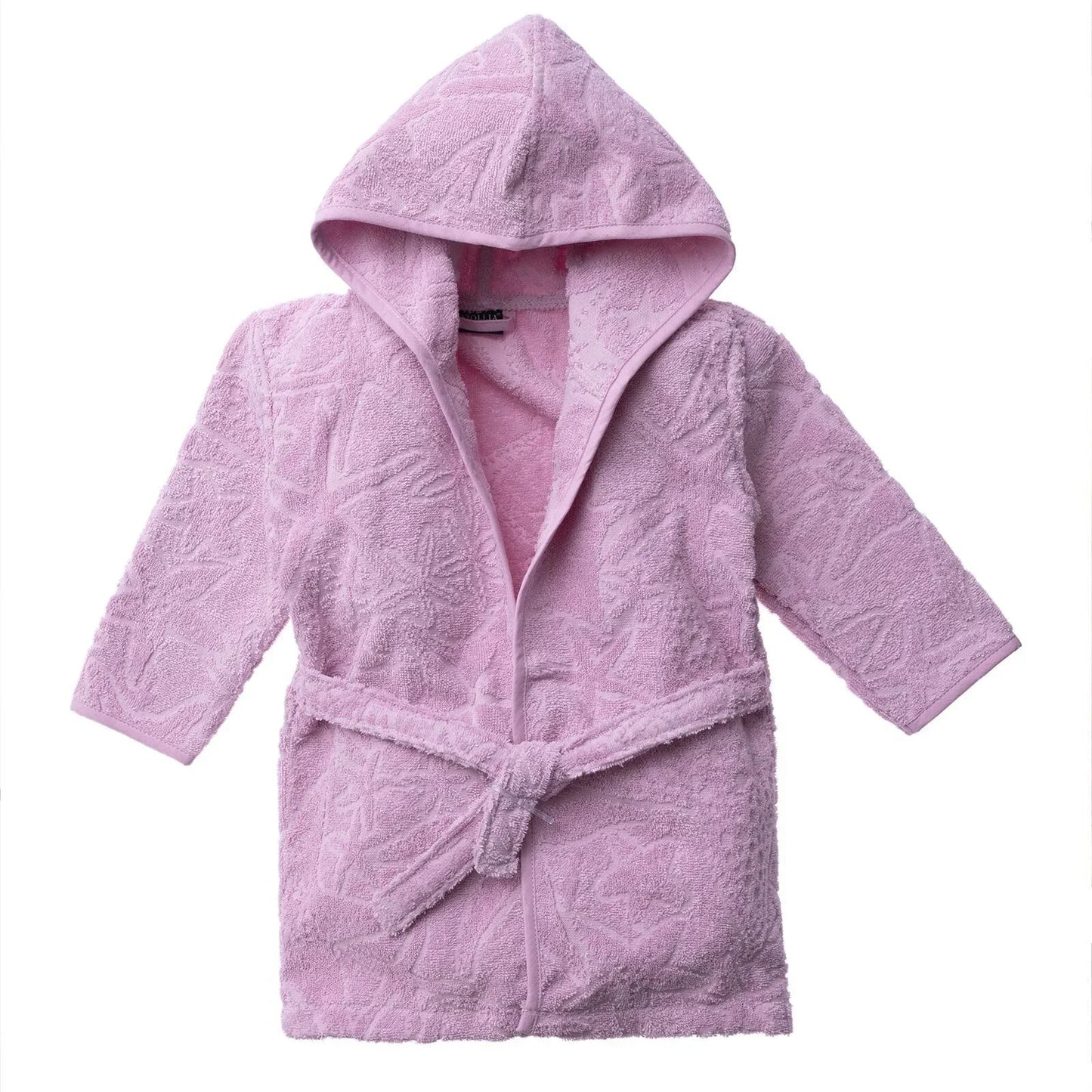 Mollia Baby Girl Bathrobe - Pink - mezetto ebebek ebebek