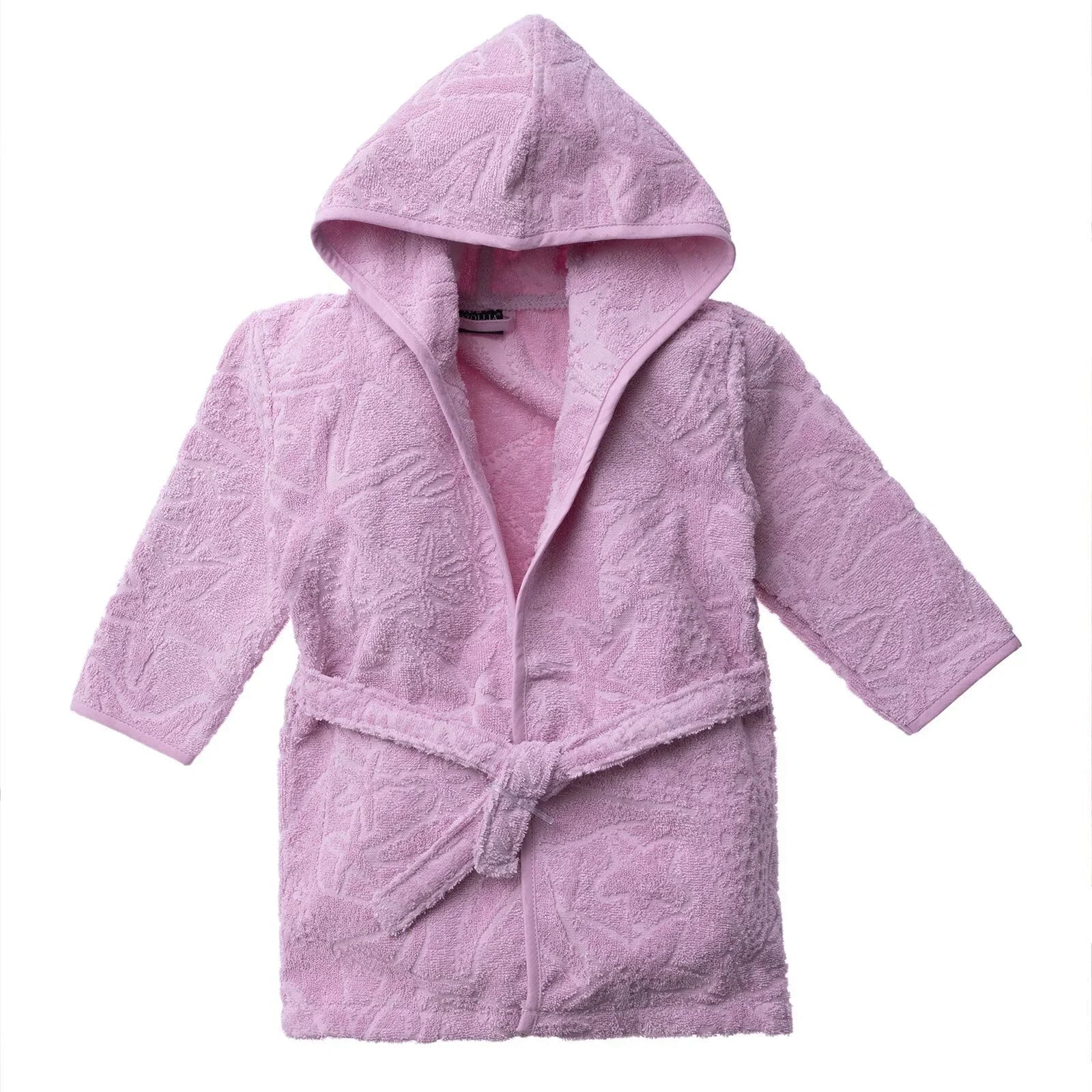 Mollia Baby Girl Bathrobe - Pink - mezetto ebebek ebebek