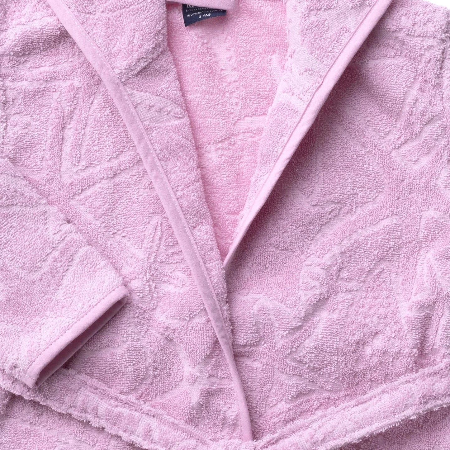 Mollia Baby Girl Bathrobe - Pink - mezetto ebebek ebebek