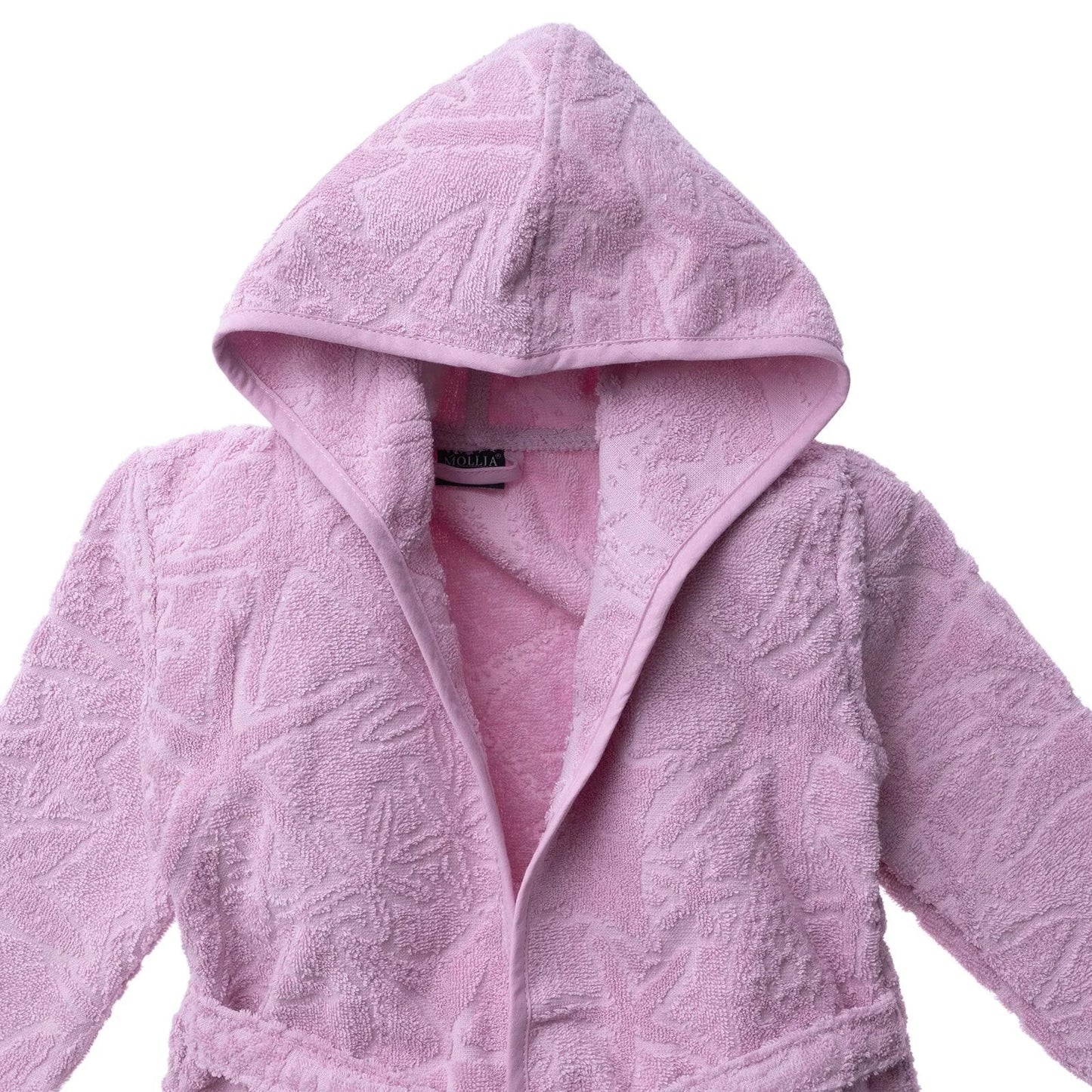 Mollia Baby Girl Bathrobe - Pink - mezetto ebebek ebebek
