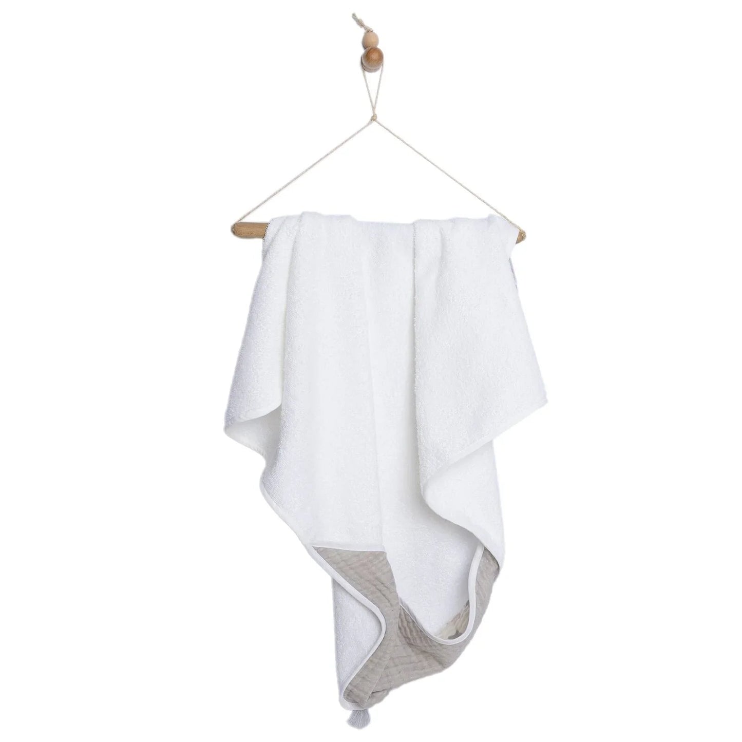 Mollia Baby Towel - Grey - mezetto ebebek ebebek
