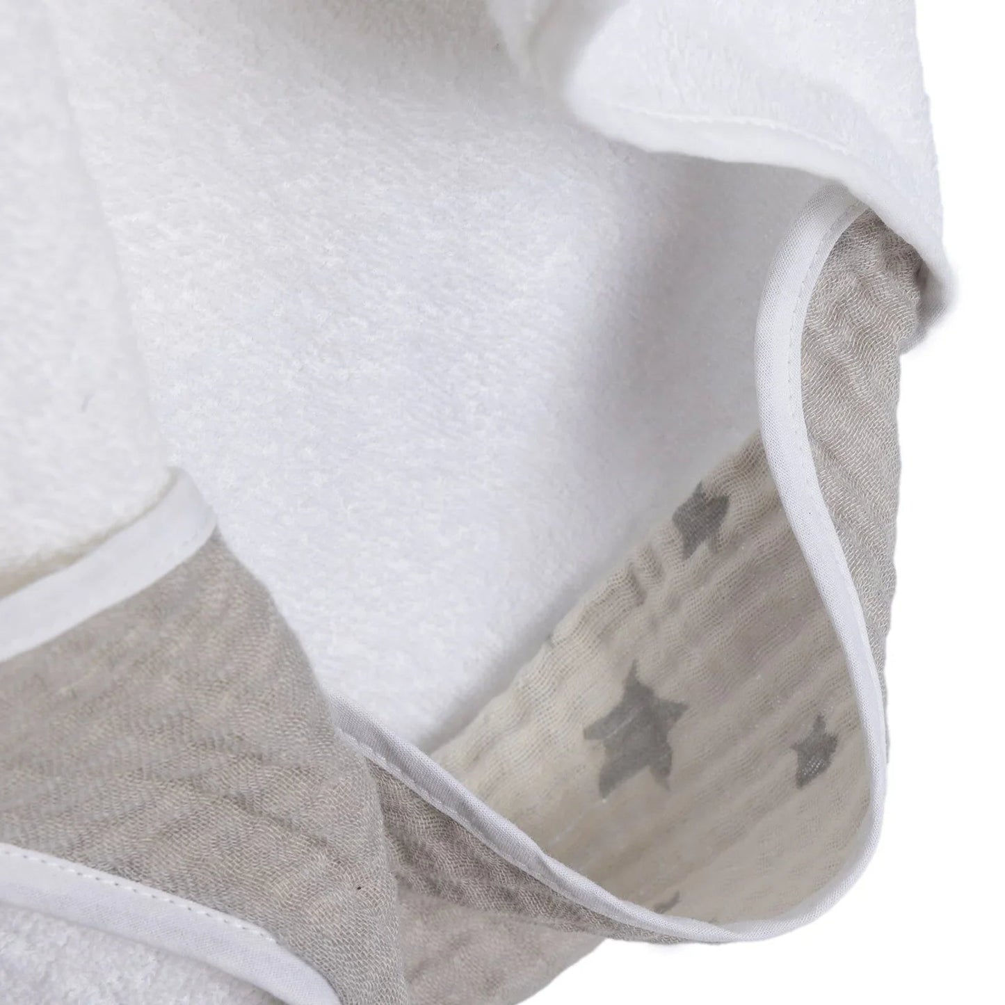 Mollia Baby Towel - Grey - mezetto ebebek ebebek