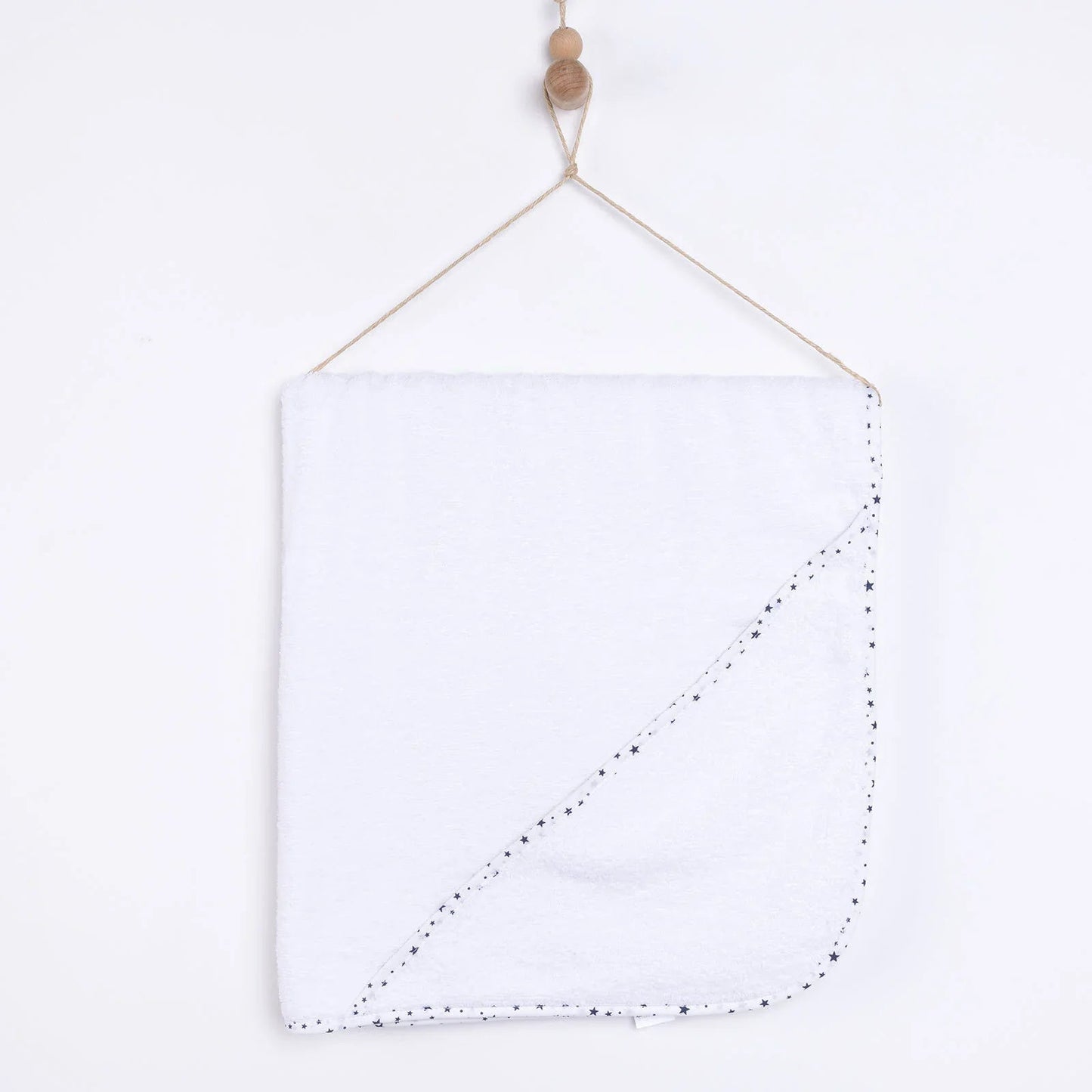 Mollia Baby Towel - White - mezetto ebebek ebebek