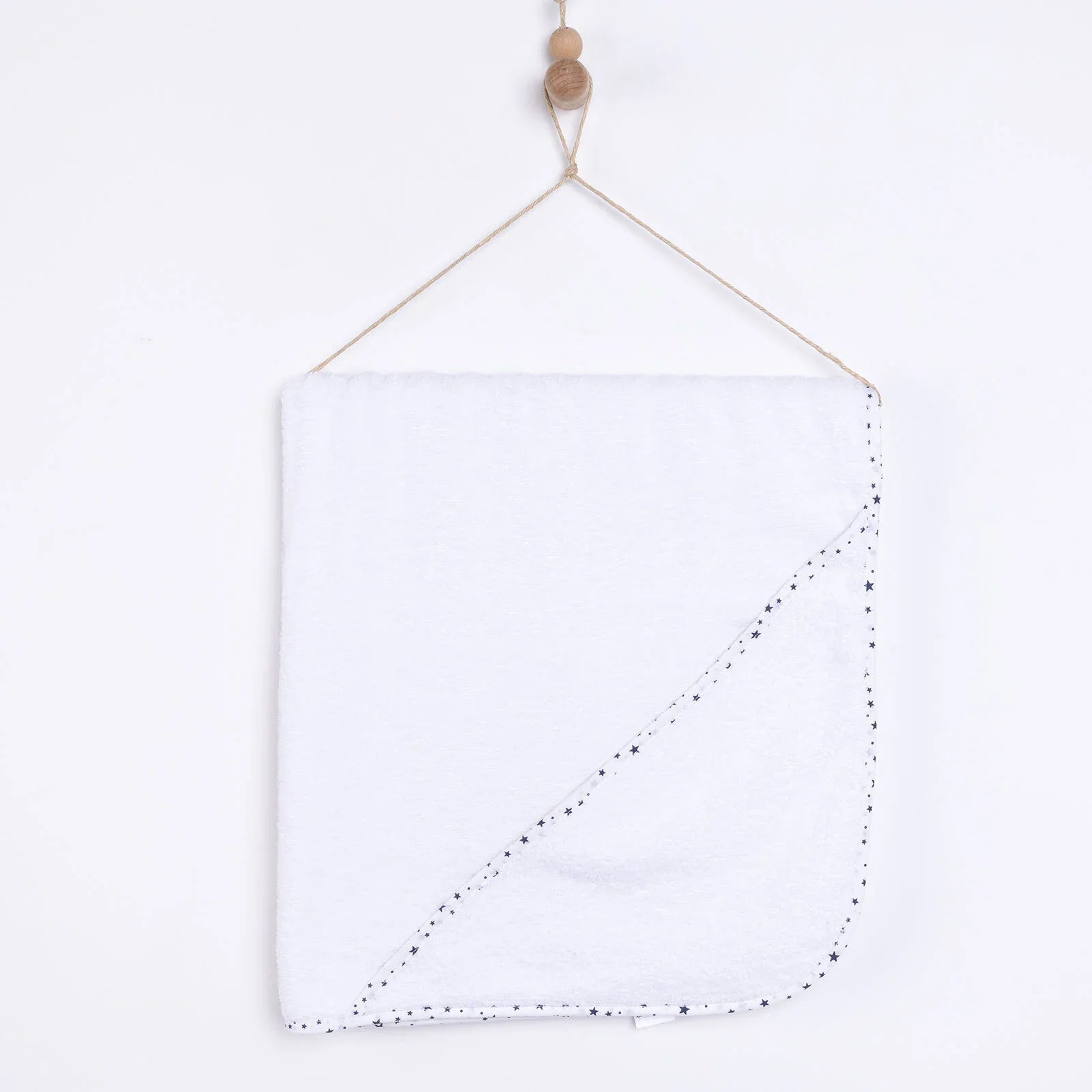 Mollia Baby Towel - White - mezetto ebebek ebebek