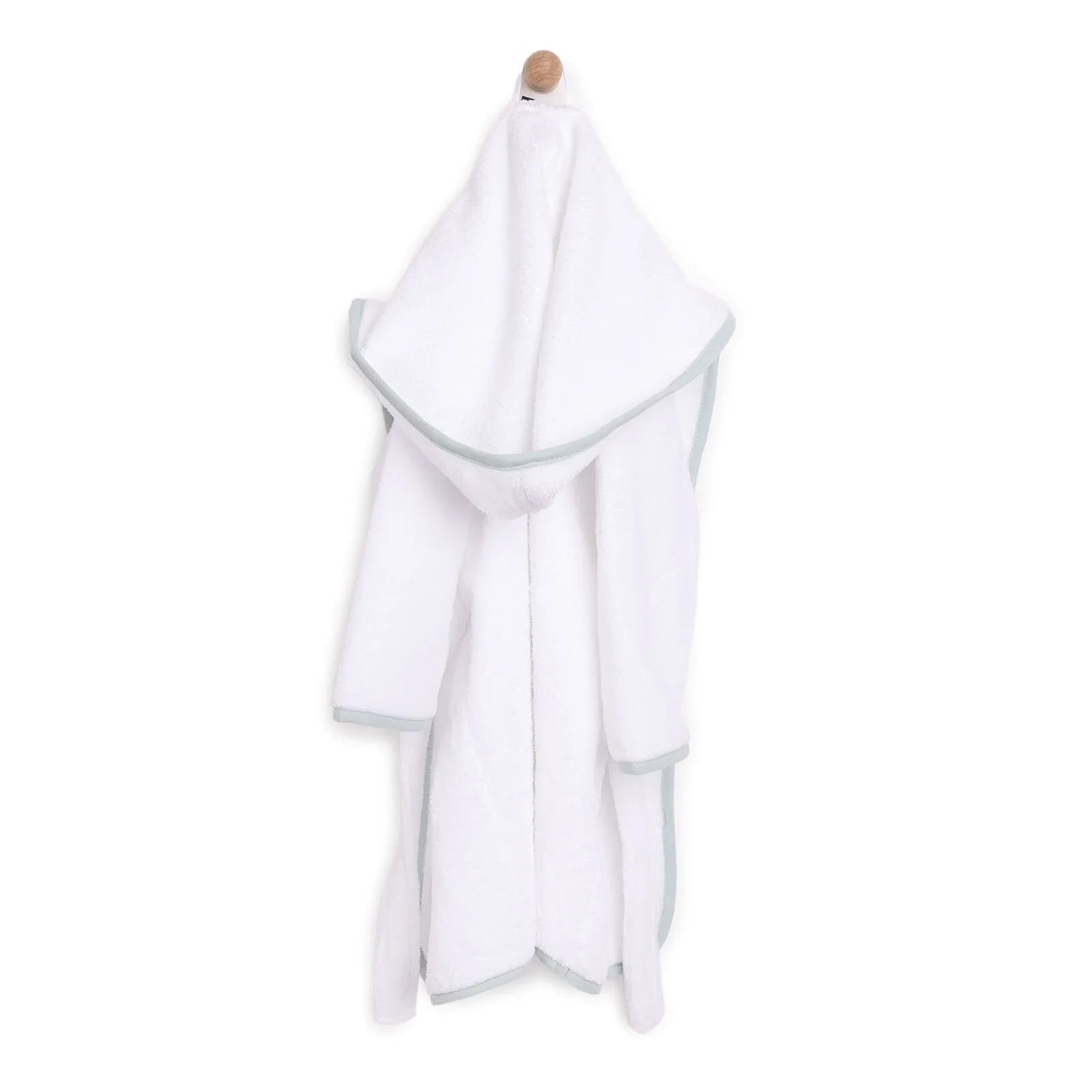 Mollia Boy Baby Bathrobe - White - mezetto ebebek ebebek