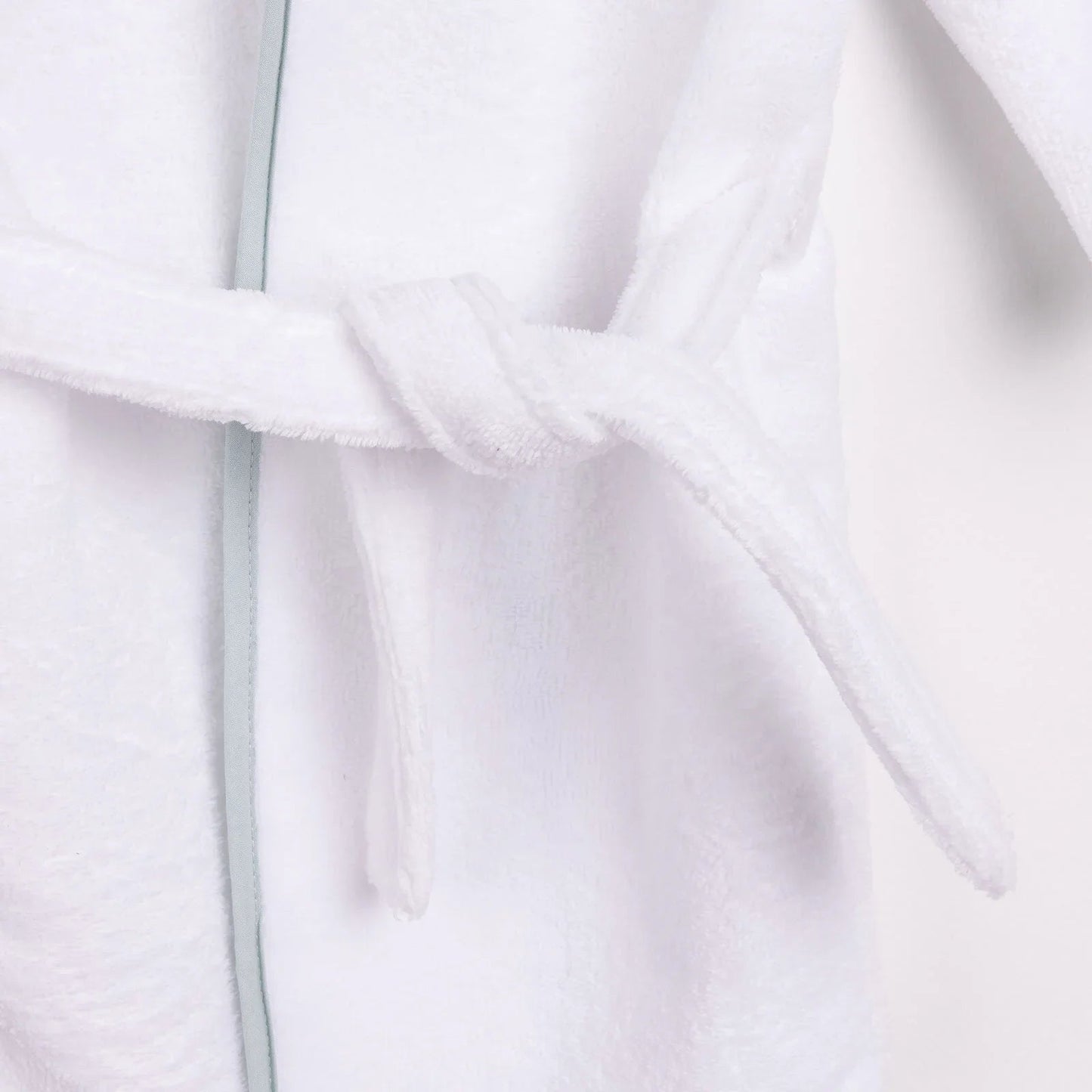 Mollia Boy Baby Bathrobe - White - mezetto ebebek ebebek