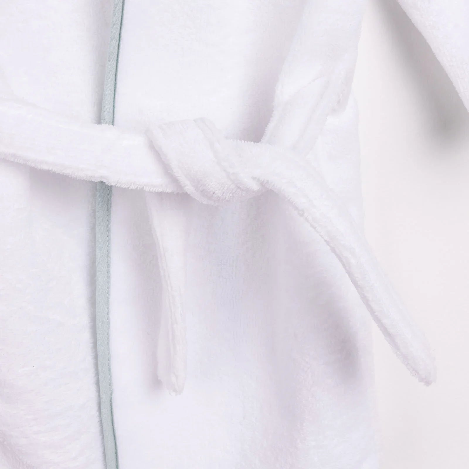 Mollia Boy Baby Bathrobe - White - mezetto ebebek ebebek