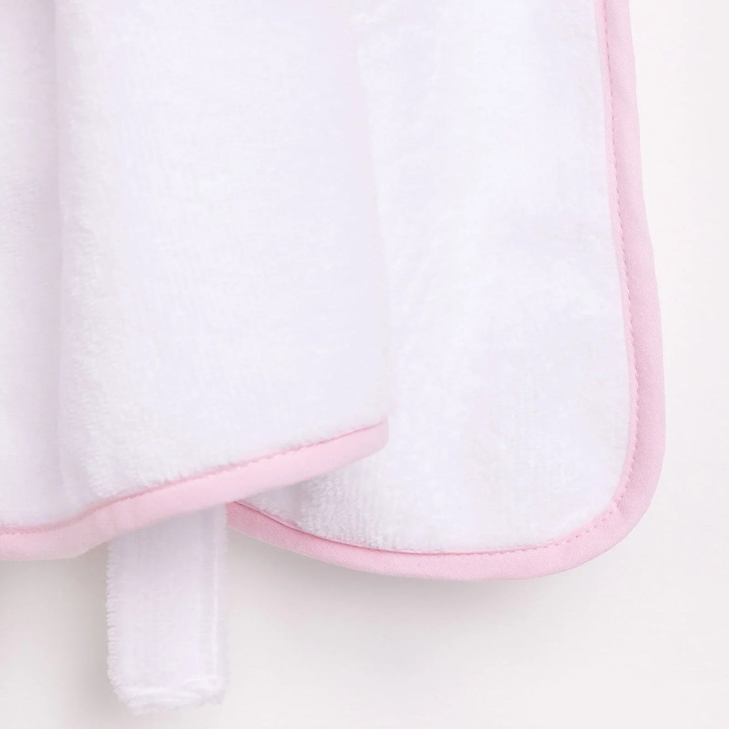 Mollia Girl Baby Bathrobe - White - mezetto ebebek ebebek