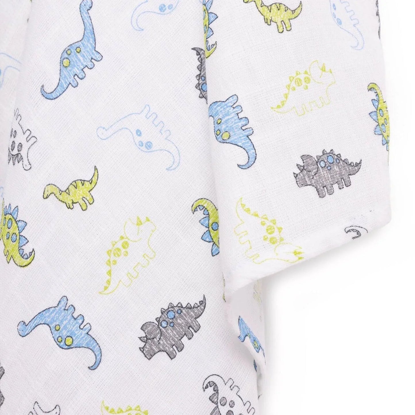 Mollia Square Muslin Blanket - Light Blue - mezetto ebebek ebebek
