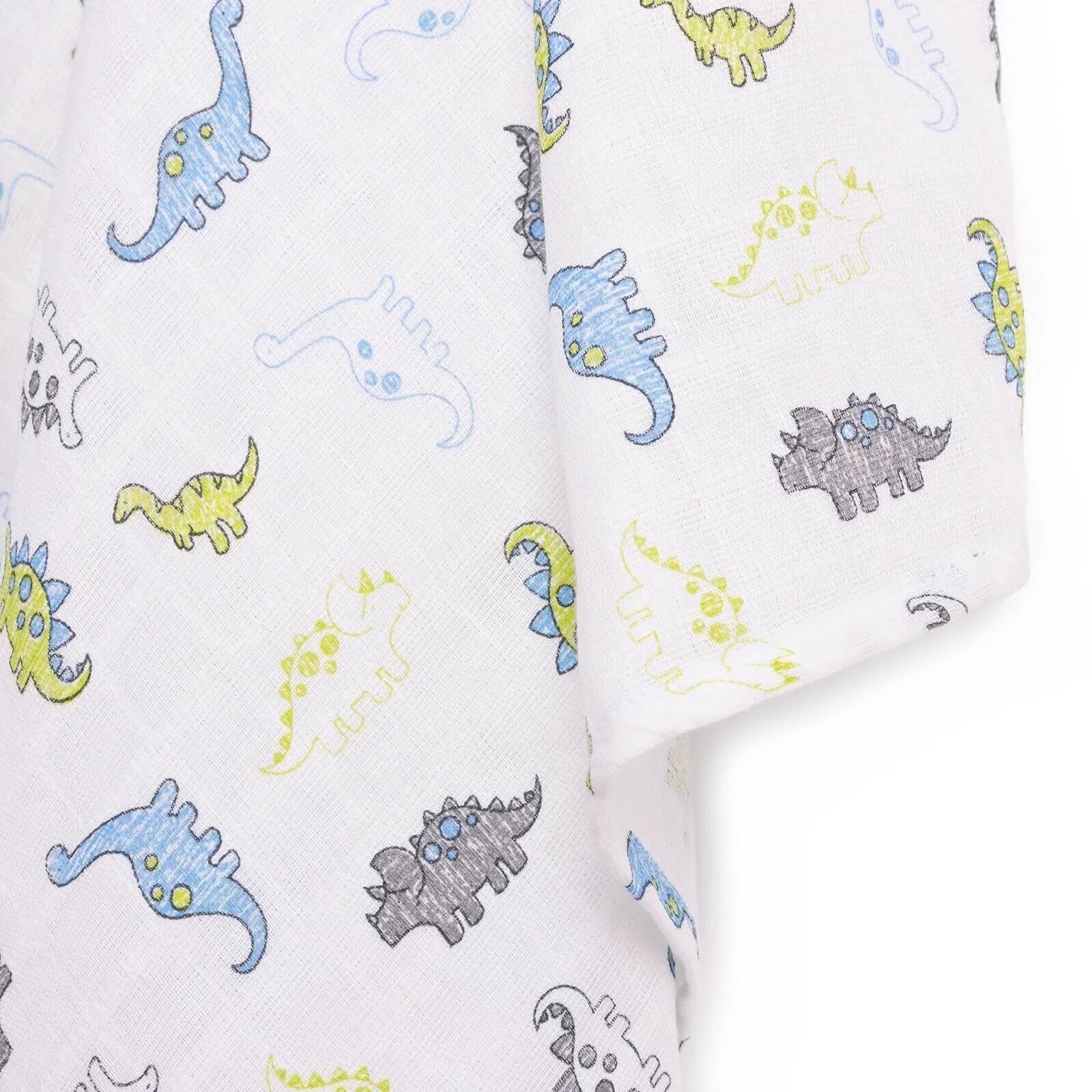 Mollia Square Muslin Blanket - Light Blue - mezetto ebebek ebebek