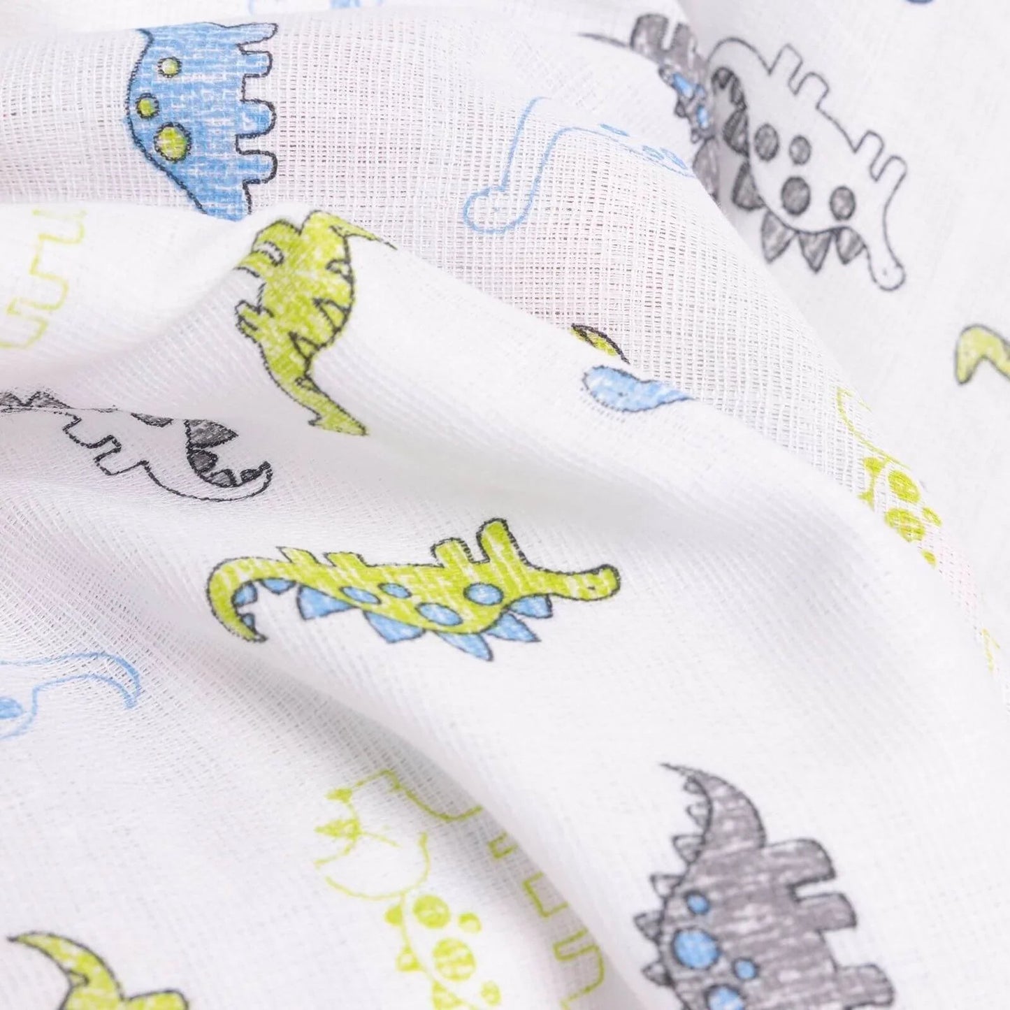 Mollia Square Muslin Blanket - Light Blue - mezetto ebebek ebebek