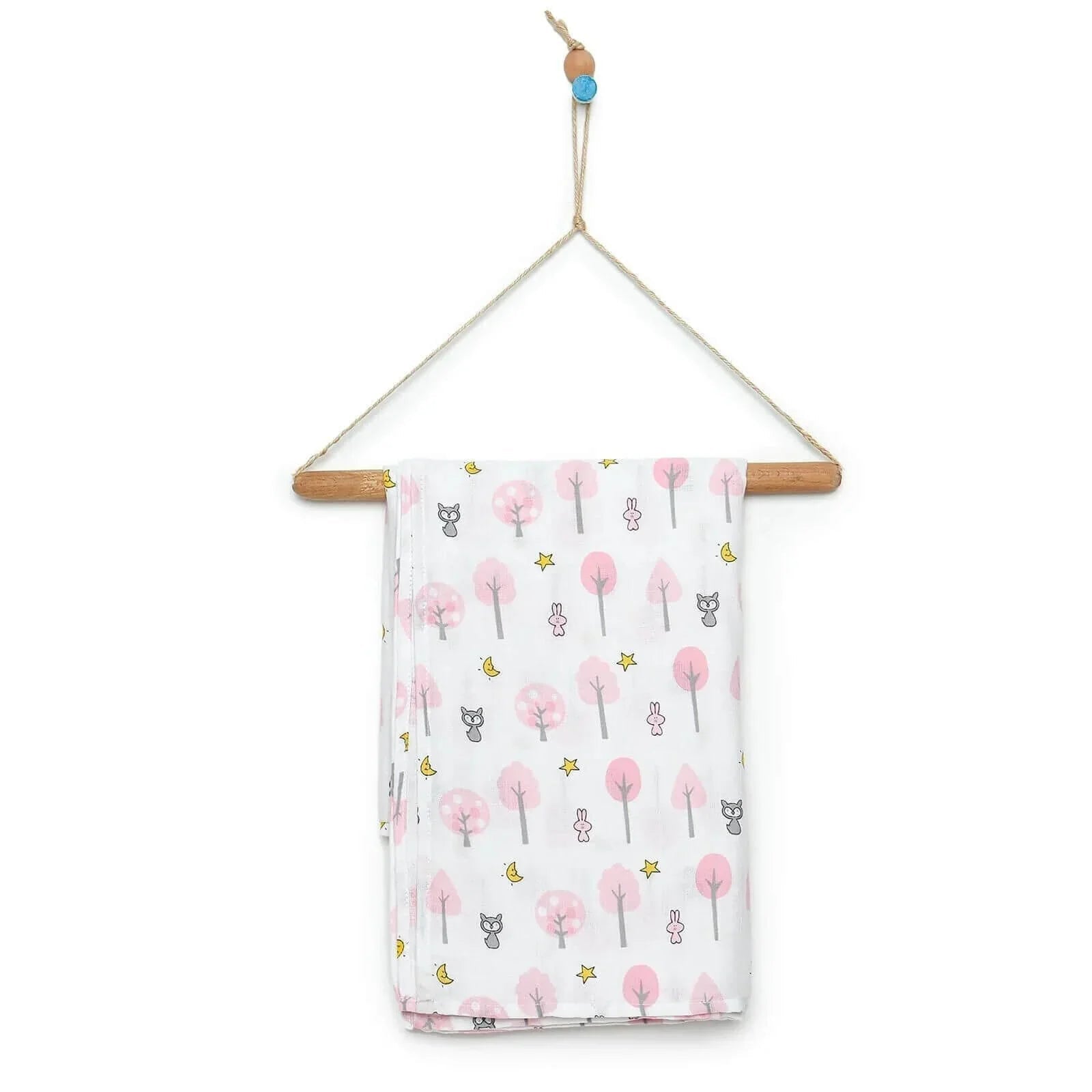 Mollia Square Muslin Blanket - Light Pink - mezetto ebebek ebebek