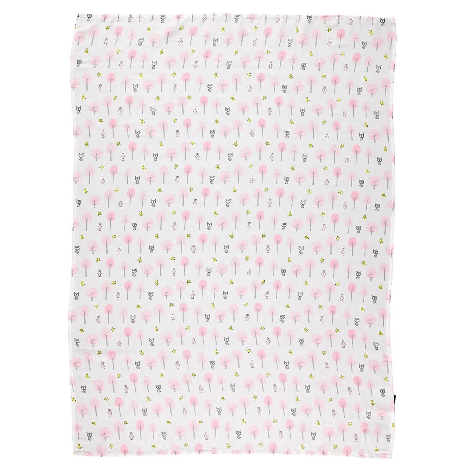 Mollia Square Muslin Blanket - Light Pink - mezetto ebebek ebebek