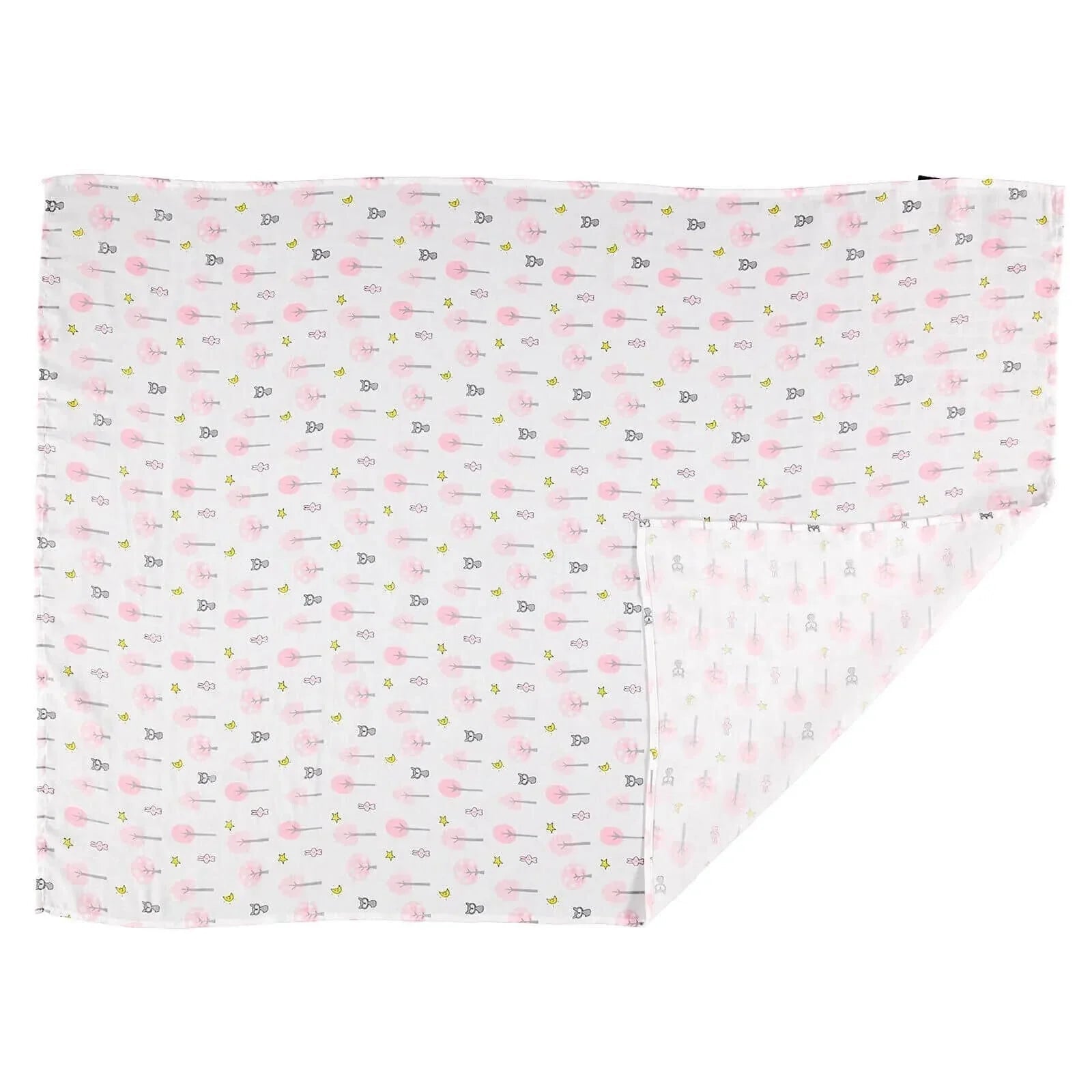 Mollia Square Muslin Blanket - Light Pink - mezetto ebebek ebebek
