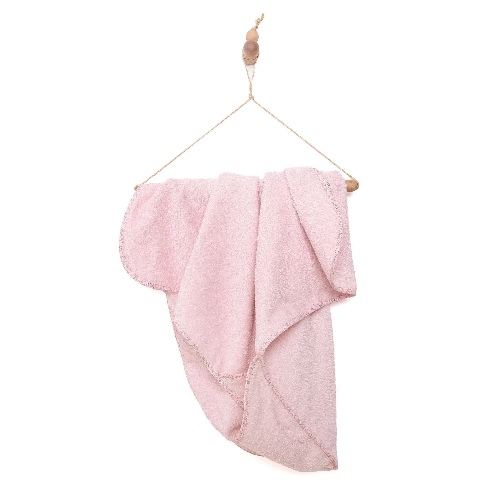 Mollia Unisex Baby Hooded Towel - Pink - mezetto ebebek ebebek