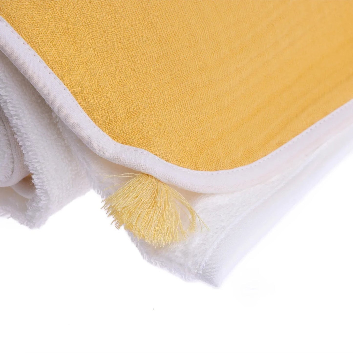 Mollia Unisex Baby Towel - Yellow - mezetto ebebek ebebek