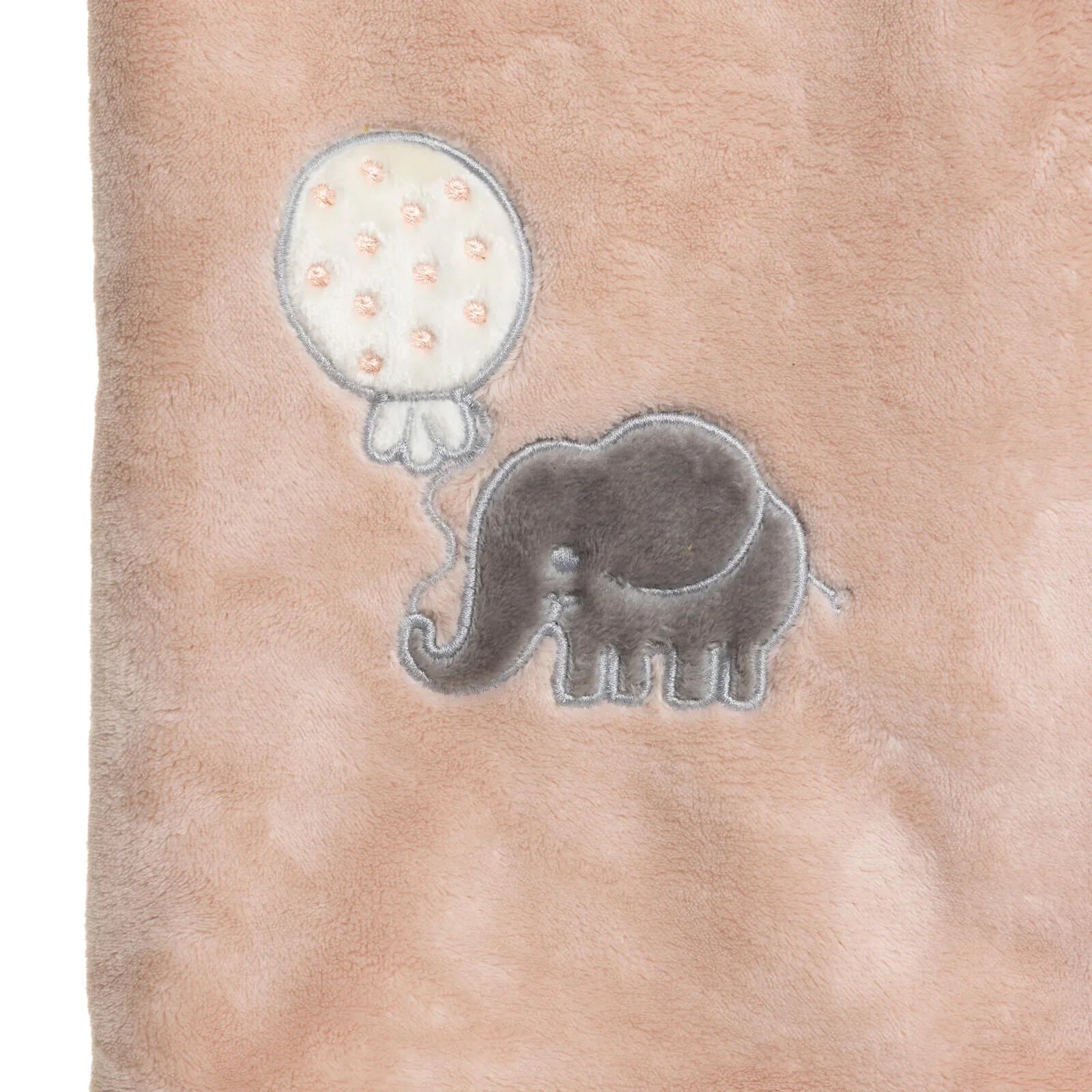 Mollia Welsoft Embroidered Baby Girl Blanket 80x100cm - Pink - mezetto ebebek ebebek