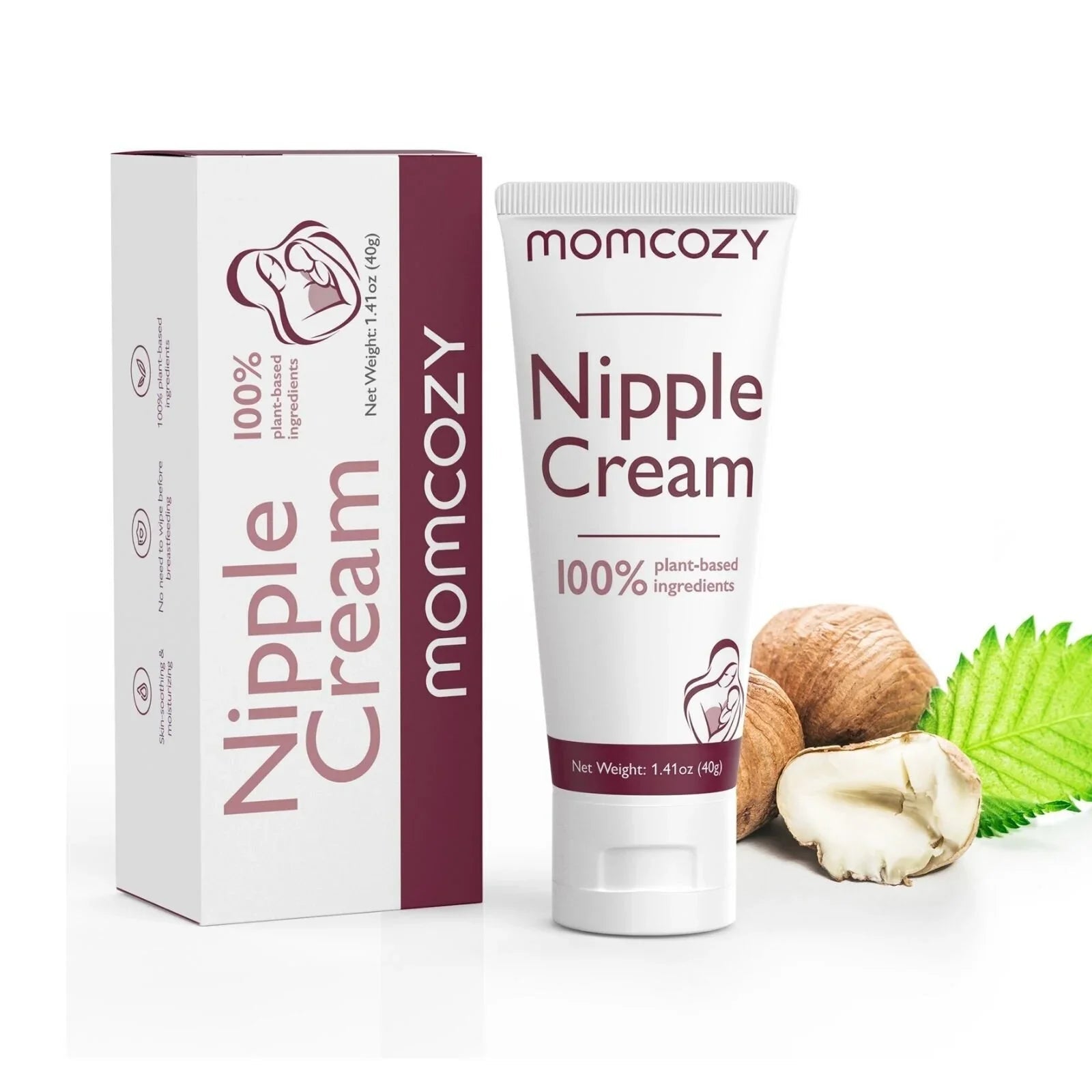 Momcozy 100% Natural Nipple Cream for Breastfeeding 40gr - mezetto ebebek ebebek
