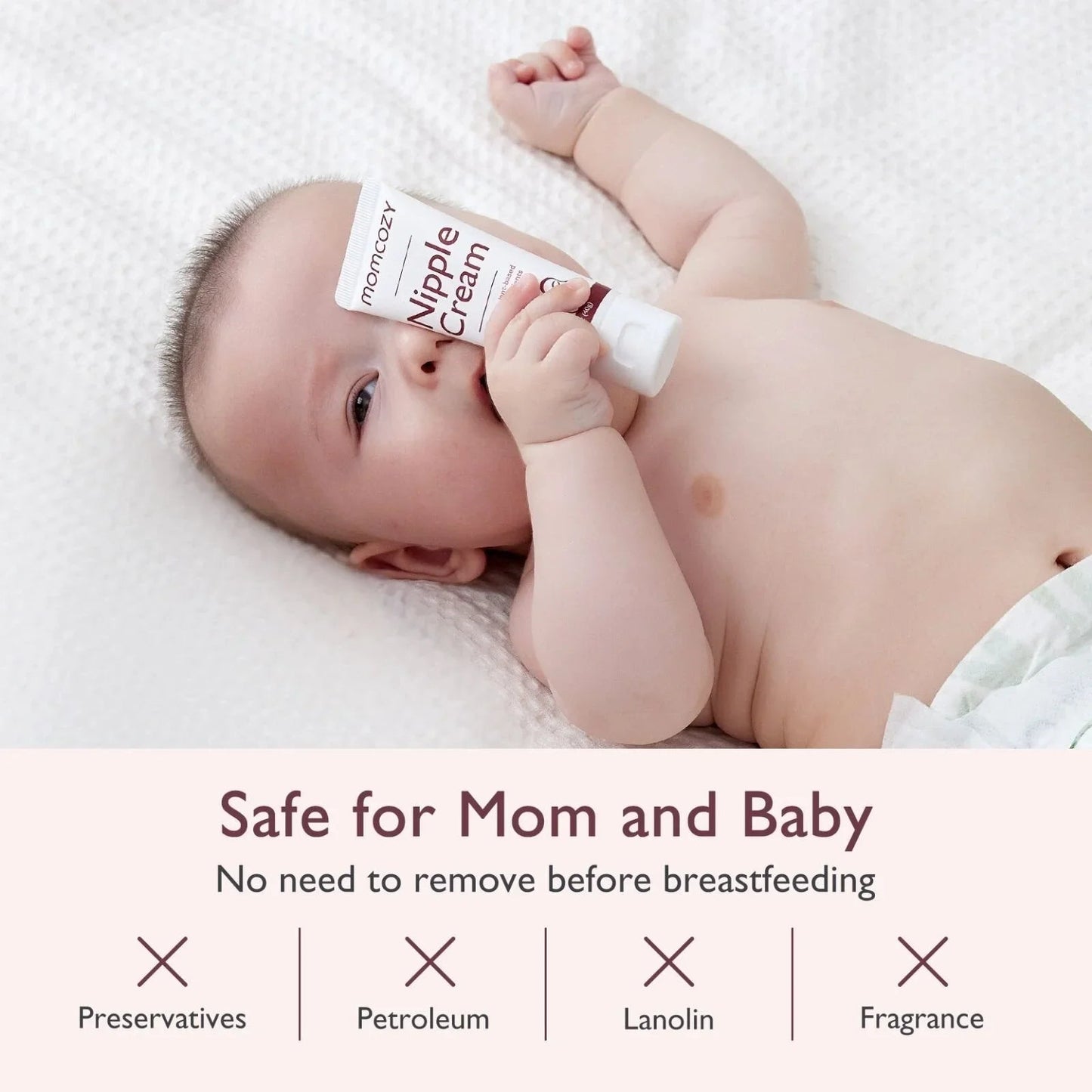 Momcozy 100% Natural Nipple Cream for Breastfeeding 40gr - mezetto ebebek ebebek