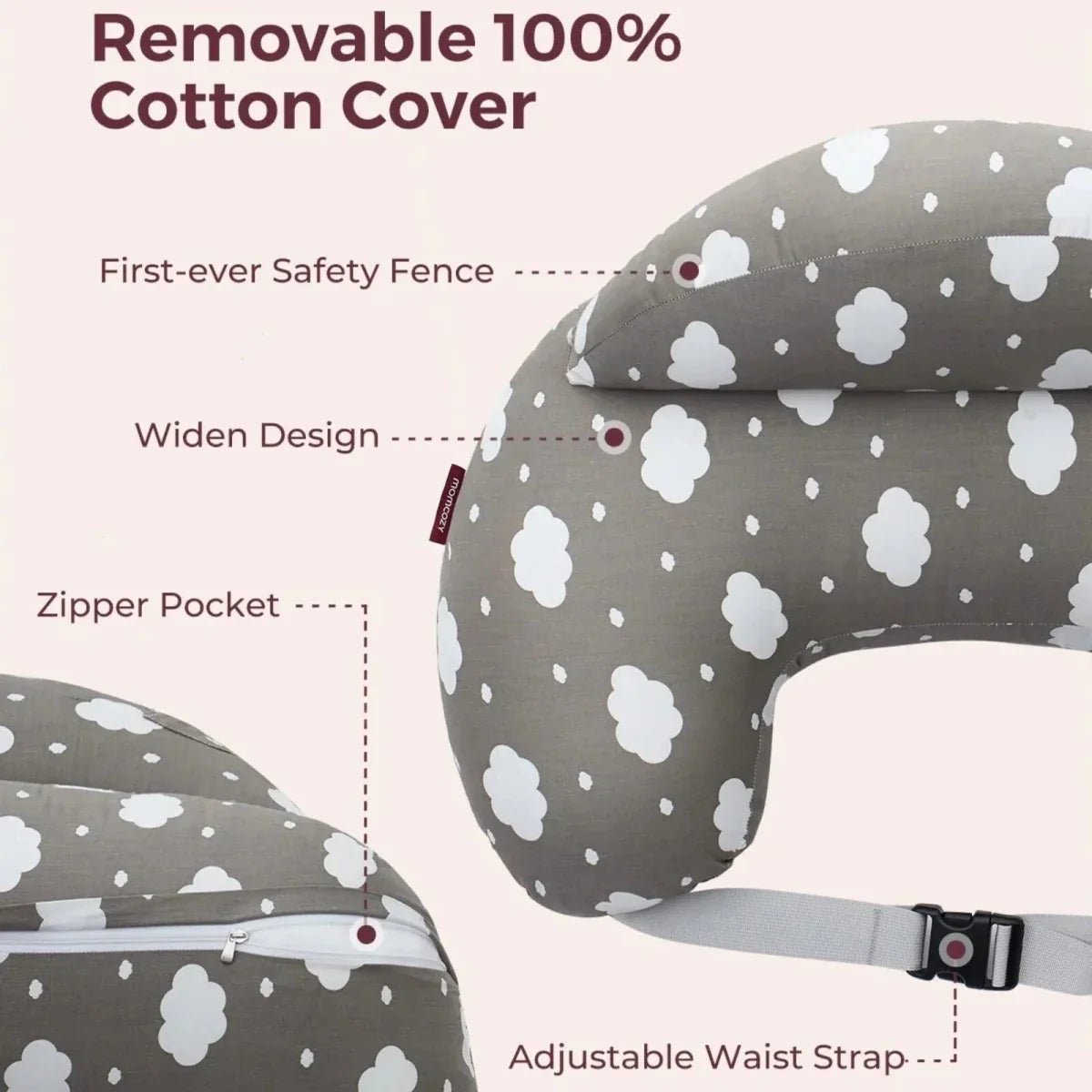 Momcozy Adjustable Nursing Pillow - mezetto ebebek ebebek