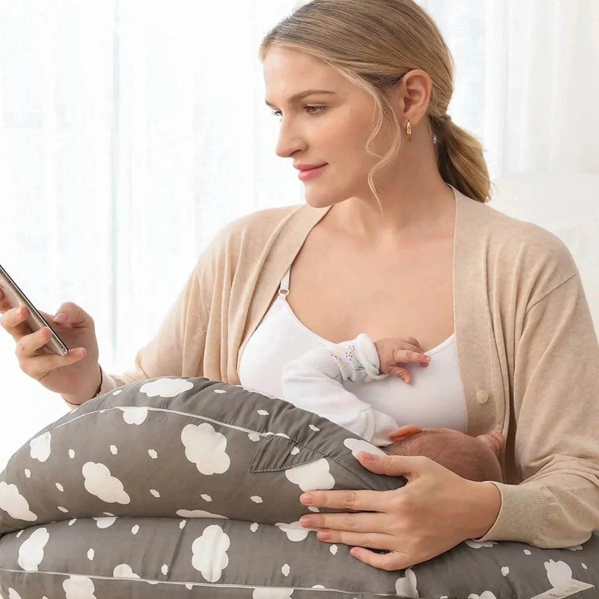 Momcozy Adjustable Nursing Pillow - mezetto ebebek ebebek